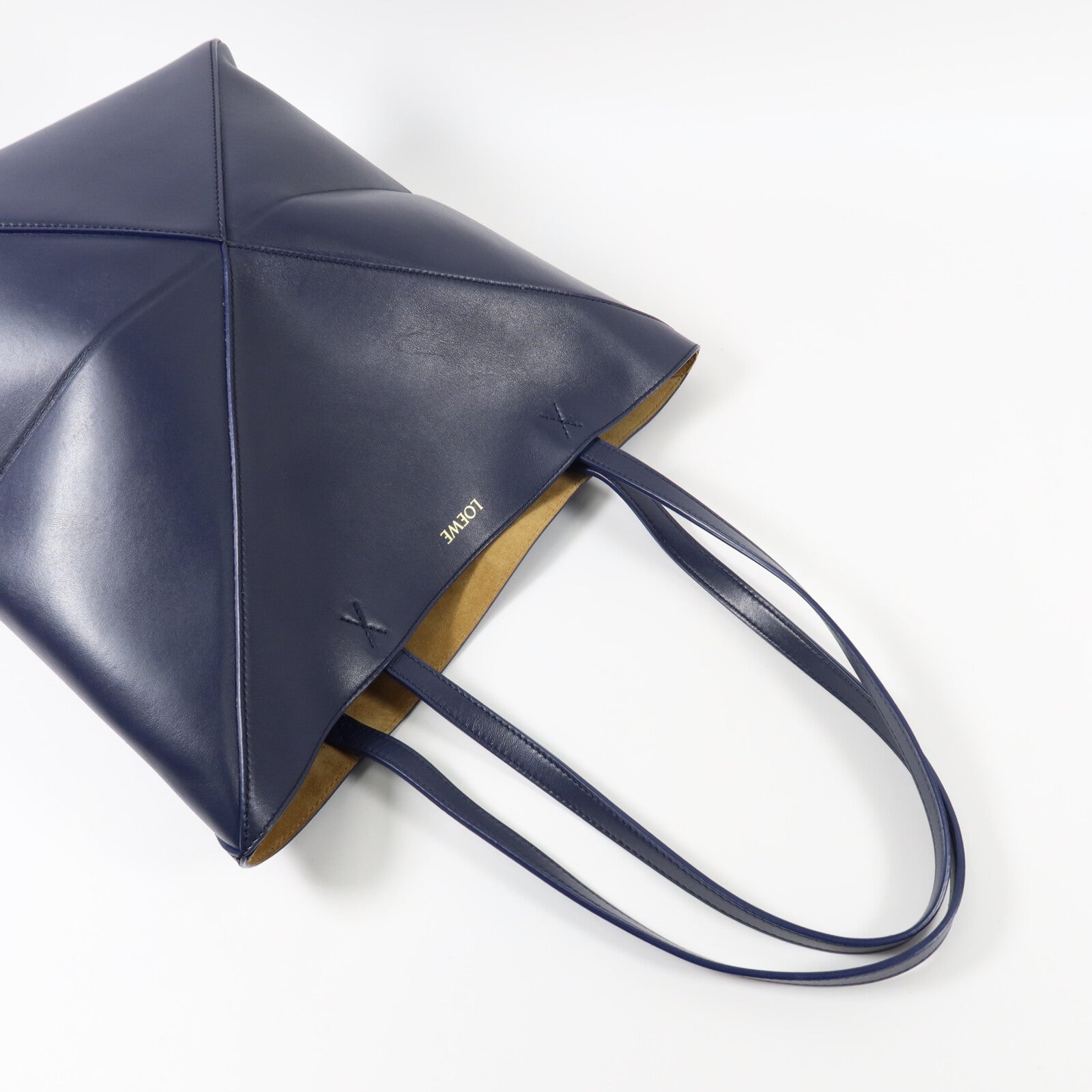 LOEWE 牛皮皮革Puzzle Fold Medium手挽袋