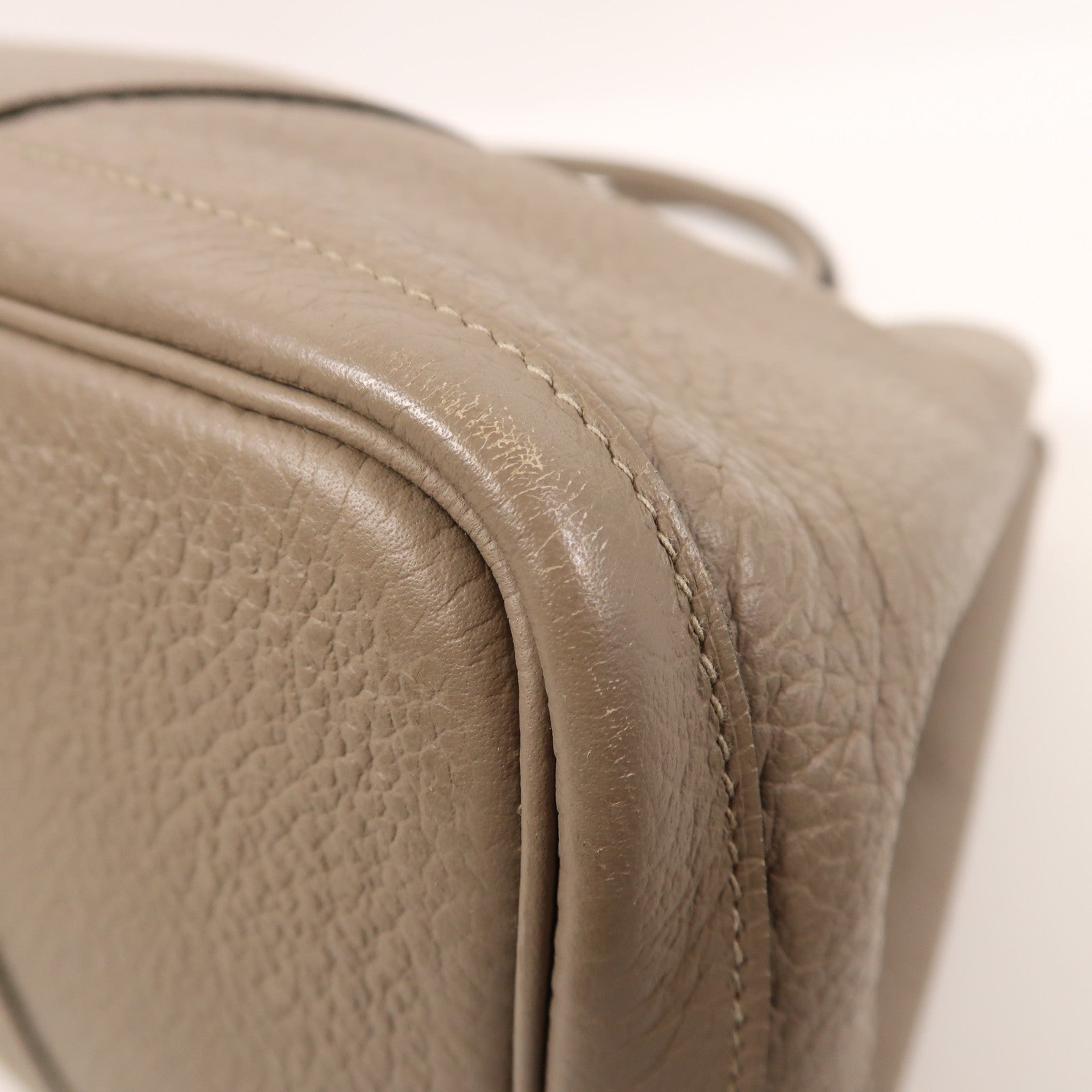 HERMES Negonda皮革Garden Party PM銀扣手挽袋Gris Asphalt