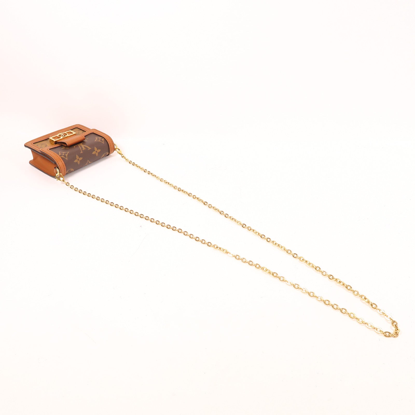 LOUIS VUITTON Monogram Dauphine BB金扣腰包/鏈帶肩背袋