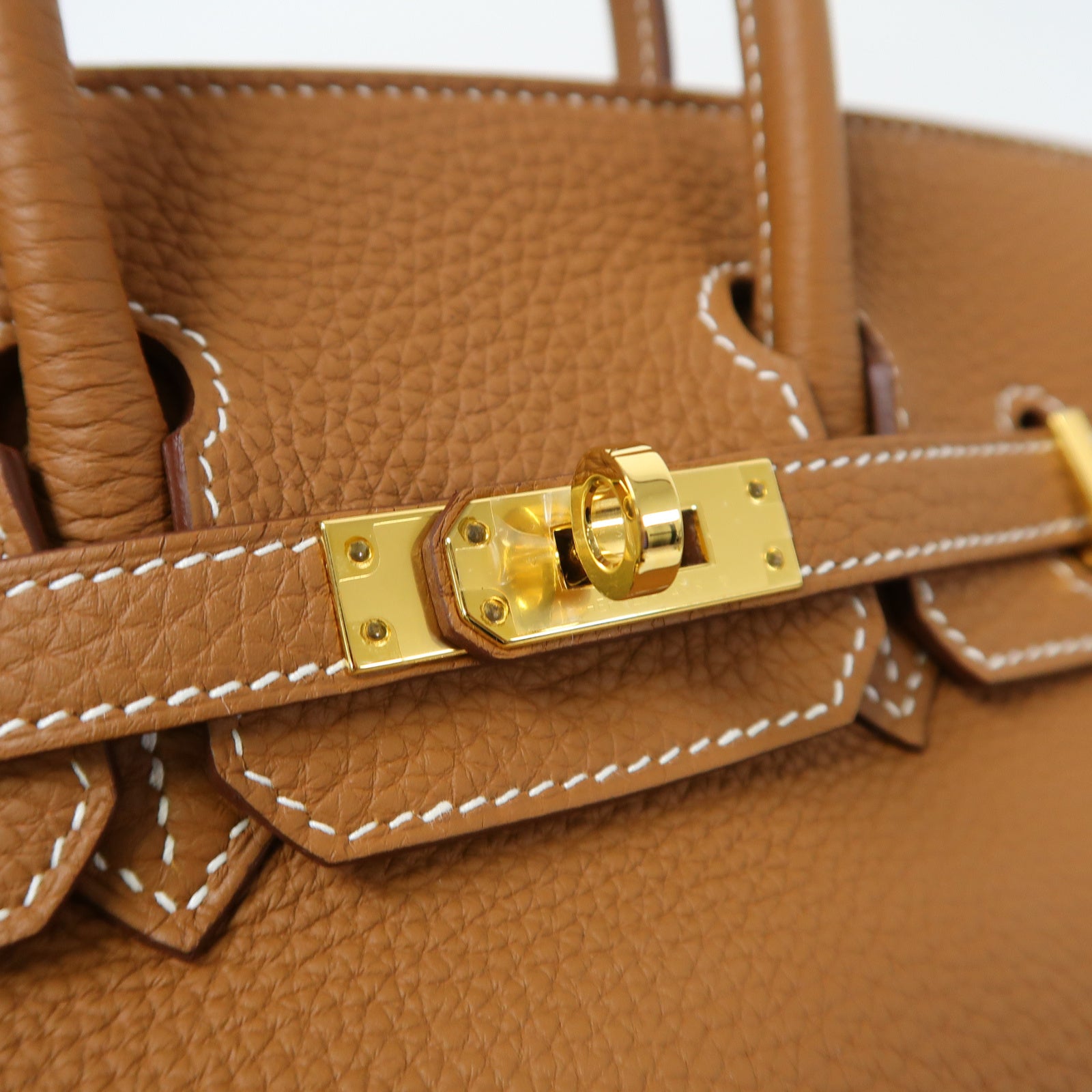 HERMES Togo皮革Birkin 25金扣手挽袋經典駝色