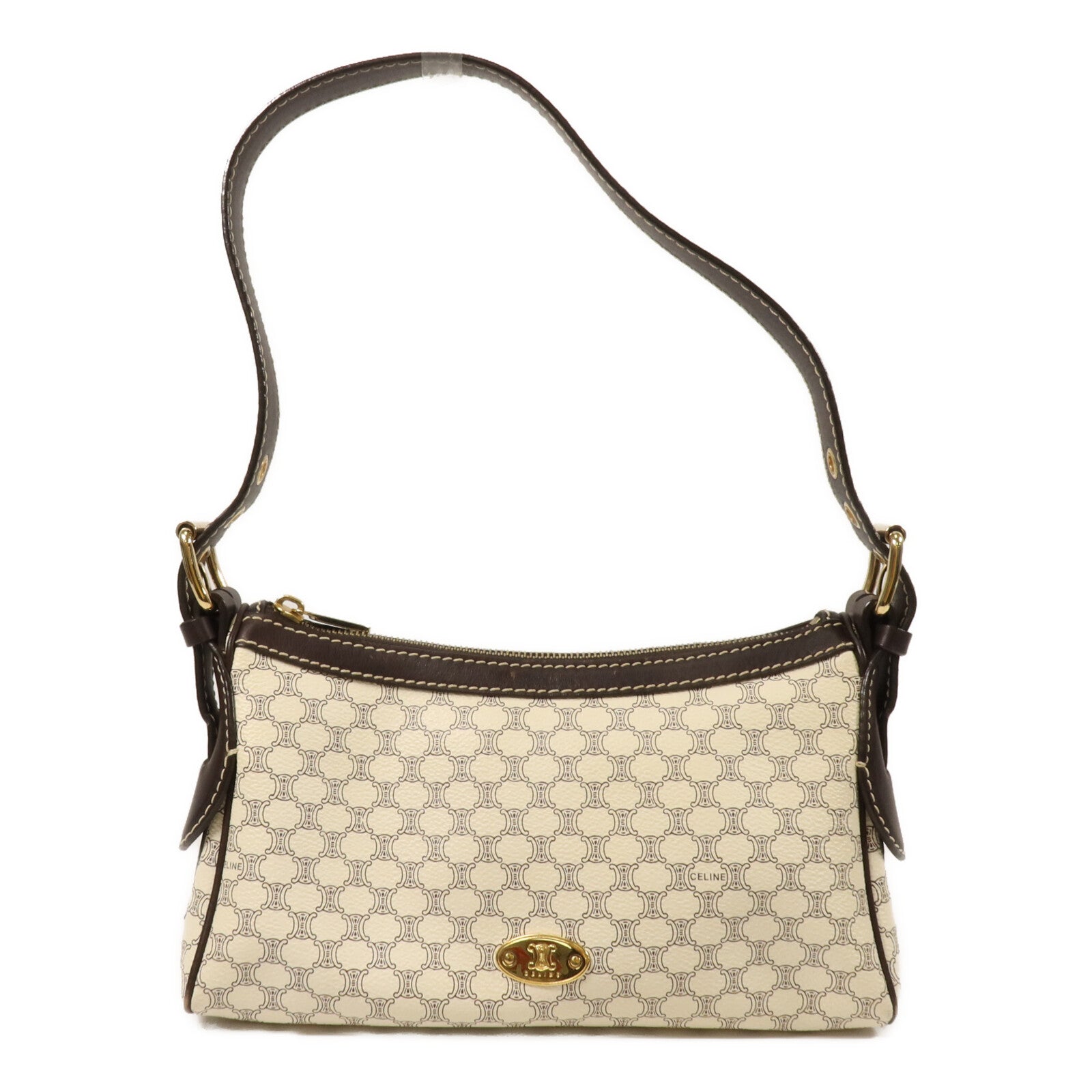 CELINE 塗層帆布Vintage Shoudler Bag肩背袋