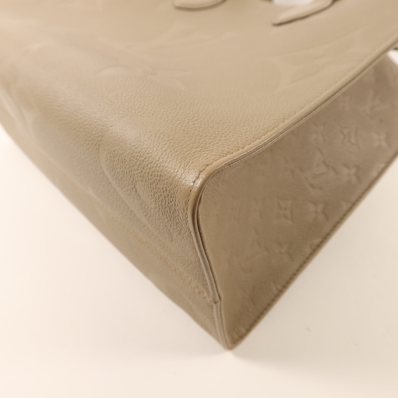 LOUIS VUITTON Monogram Empreinte On The Go MM金扣手挽肩背兩用袋