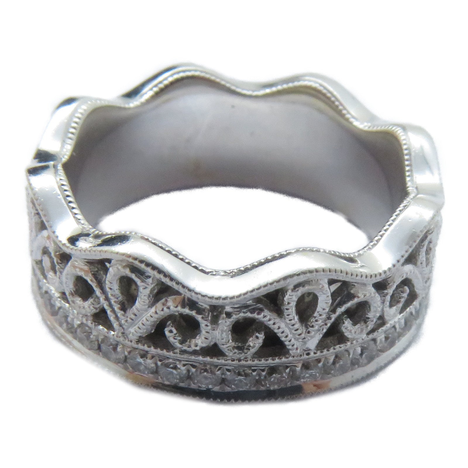 JEWELRY 【激減優惠】18K白金Diamond Ring鑽石戒指US#3.5
