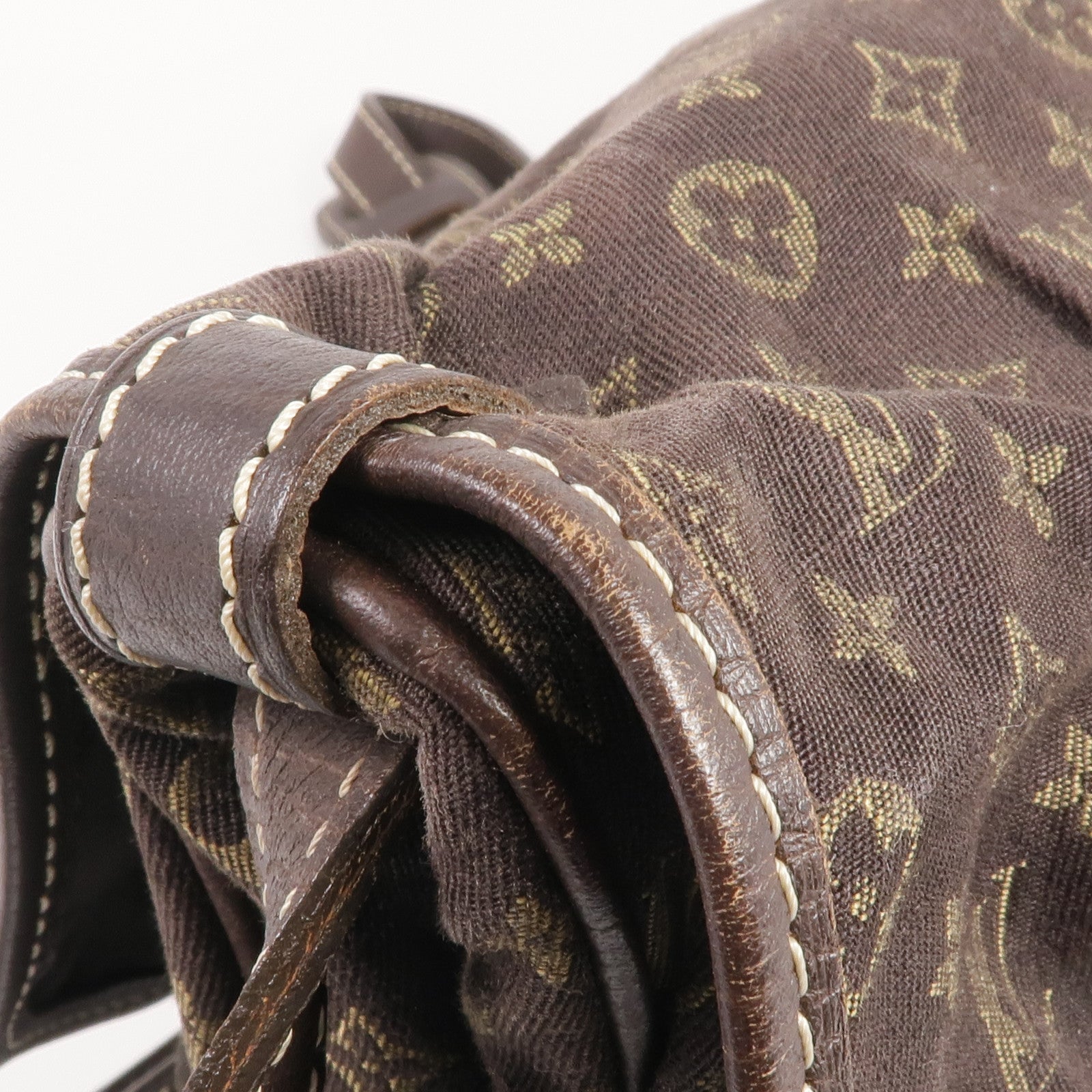 LOUIS VUITTON Monogram Mini Lin Saumur 30金扣肩背袋