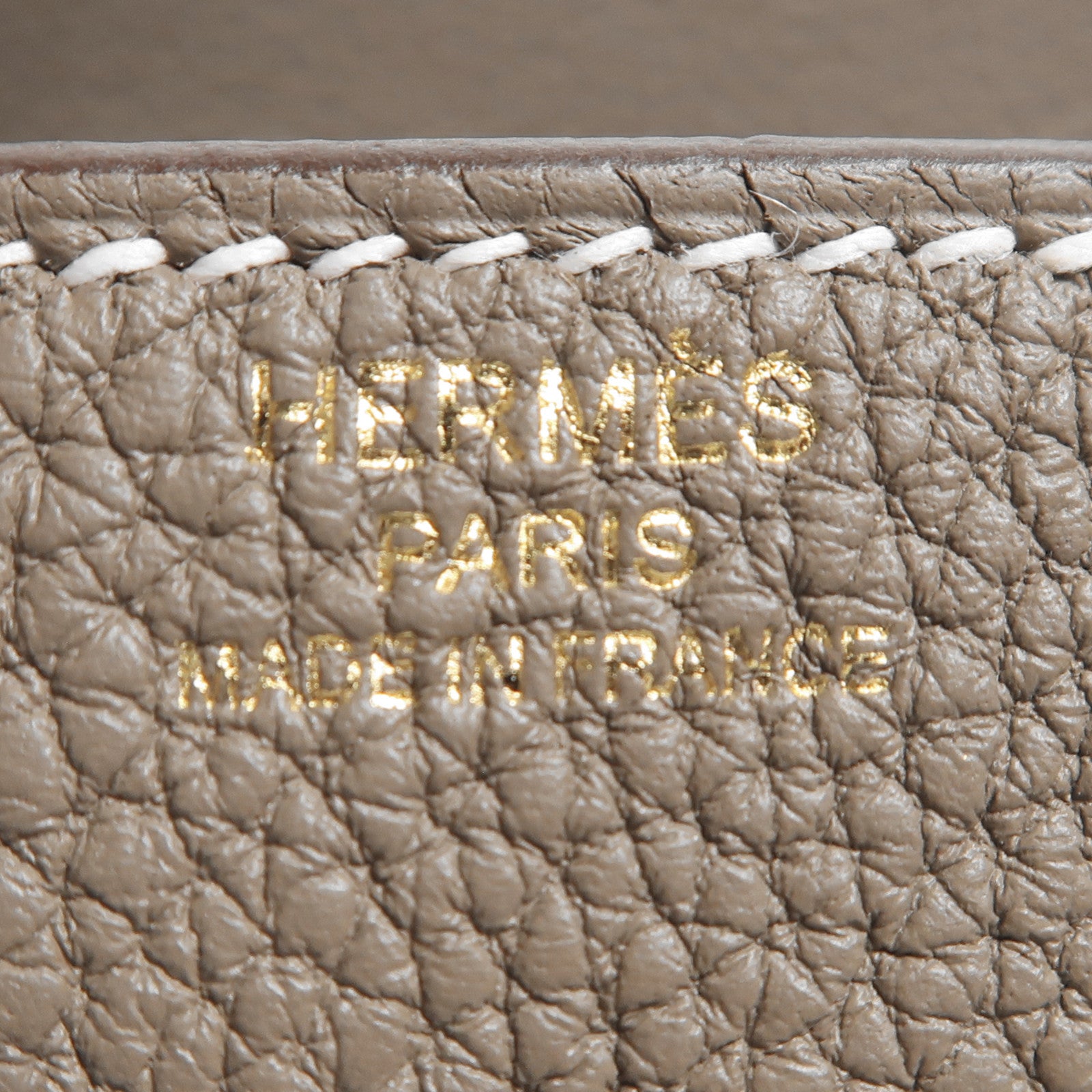 HERMES Togo皮革Birkin 25金扣手挽袋Etoupe