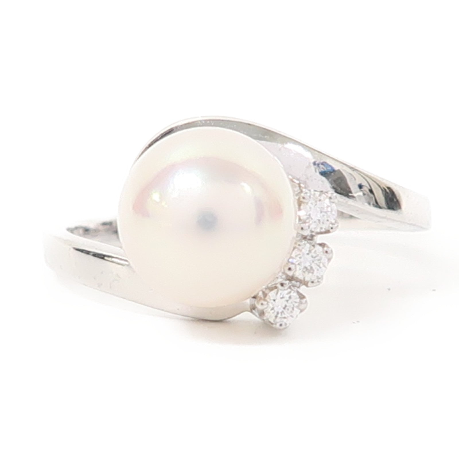 MIKIMOTO 18K白金Ring戒指US#5.25