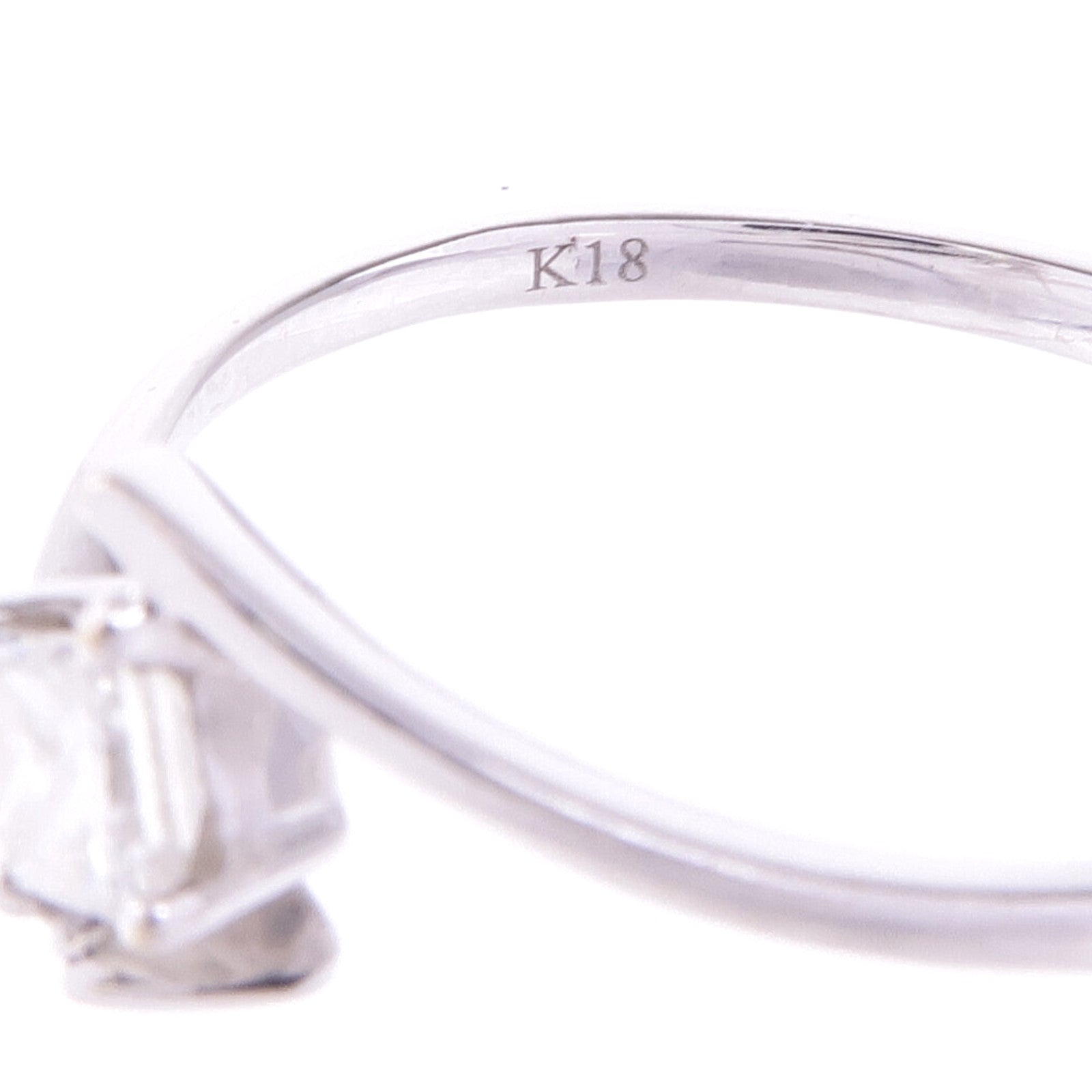 JEWELRY 【激減優惠】18K白金Diamond Ring鑽石戒指US#8