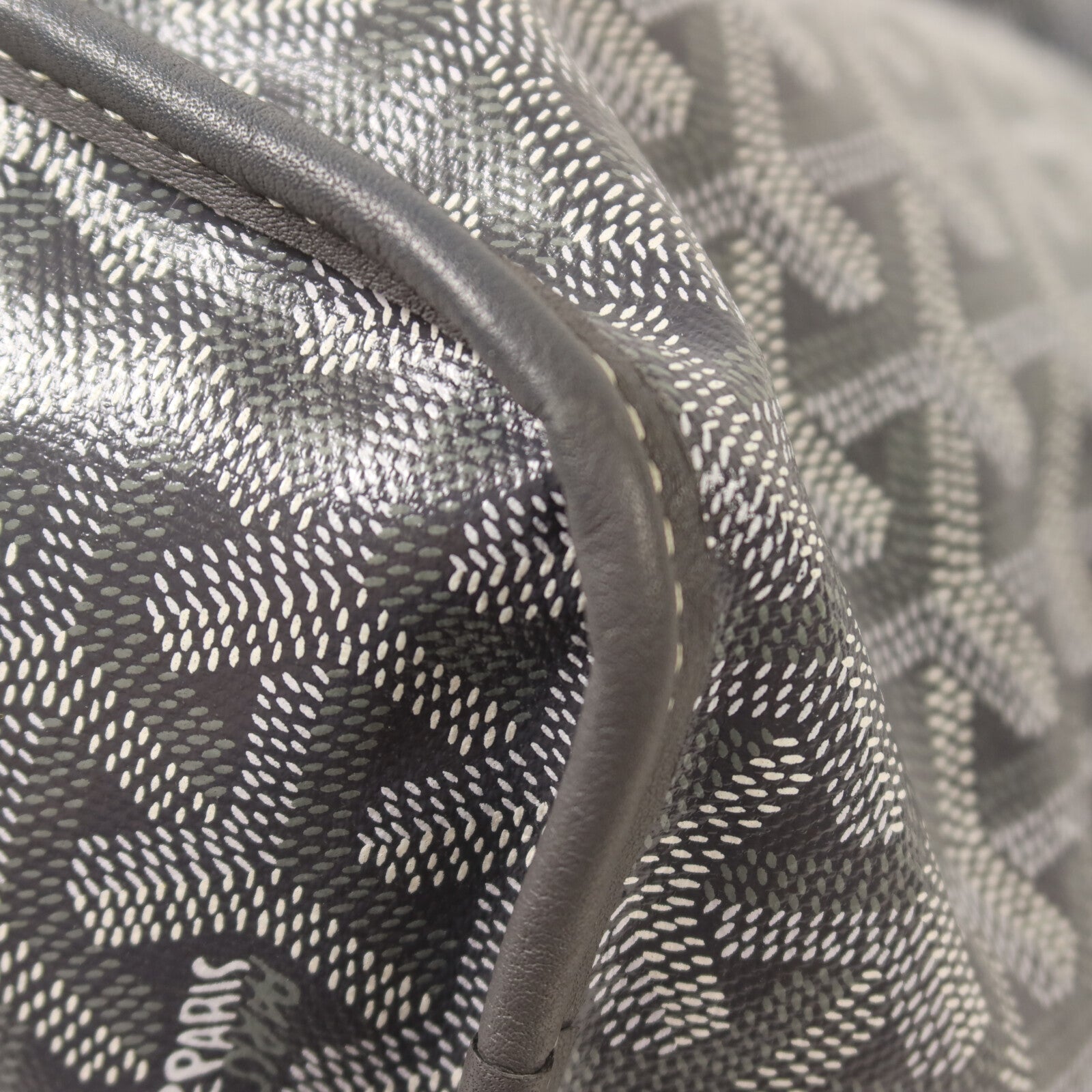 GOYARD 塗層帆布/牛皮皮革Anjou GM手挽袋