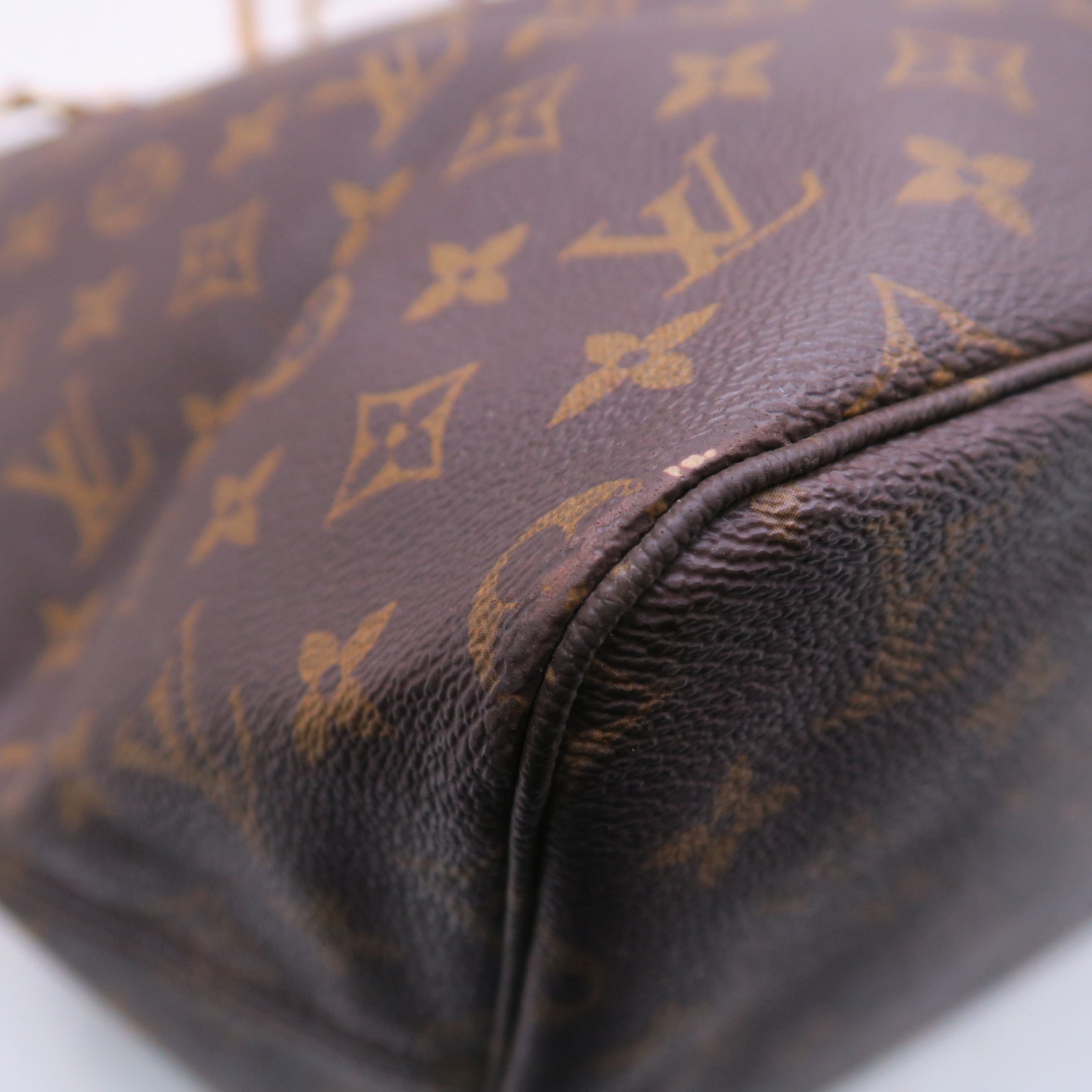 LOUIS VUITTON 【激減優惠】Monogram Neverfull GM金扣手挽袋啡色