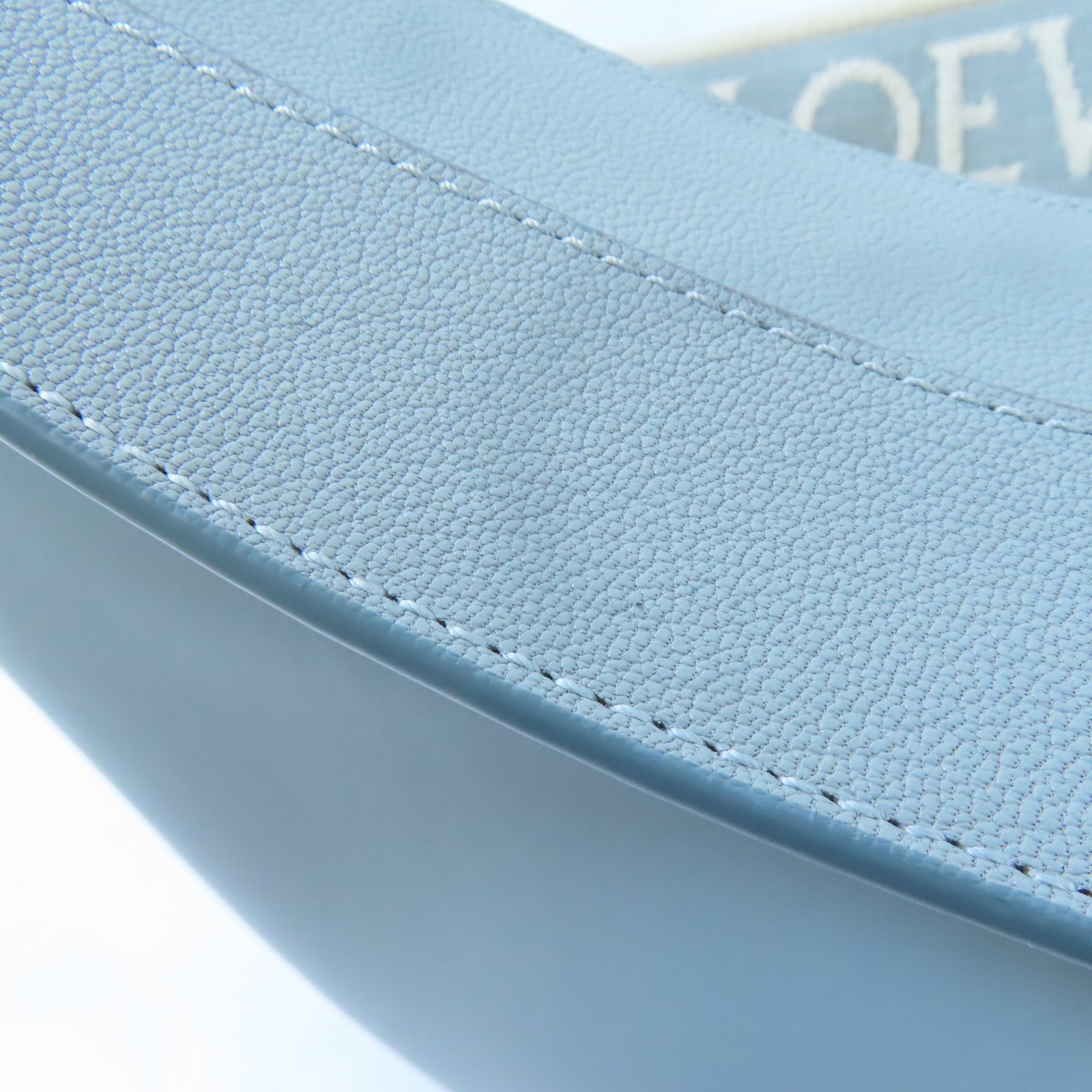 LOEWE GHW Luna Bag Shoulder Handbag Calfskin Leather Gray