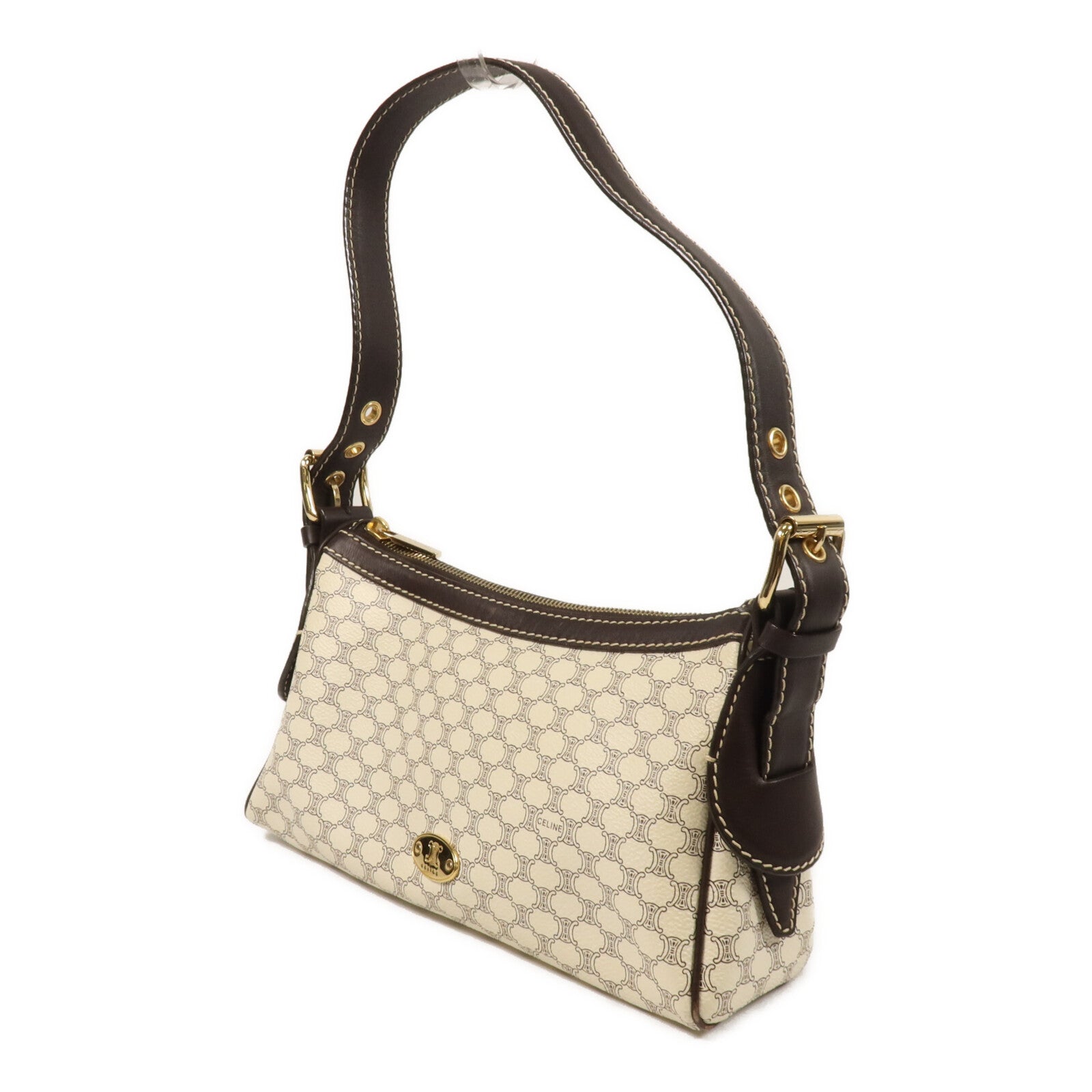 CELINE 塗層帆布Vintage Shoudler Bag肩背袋