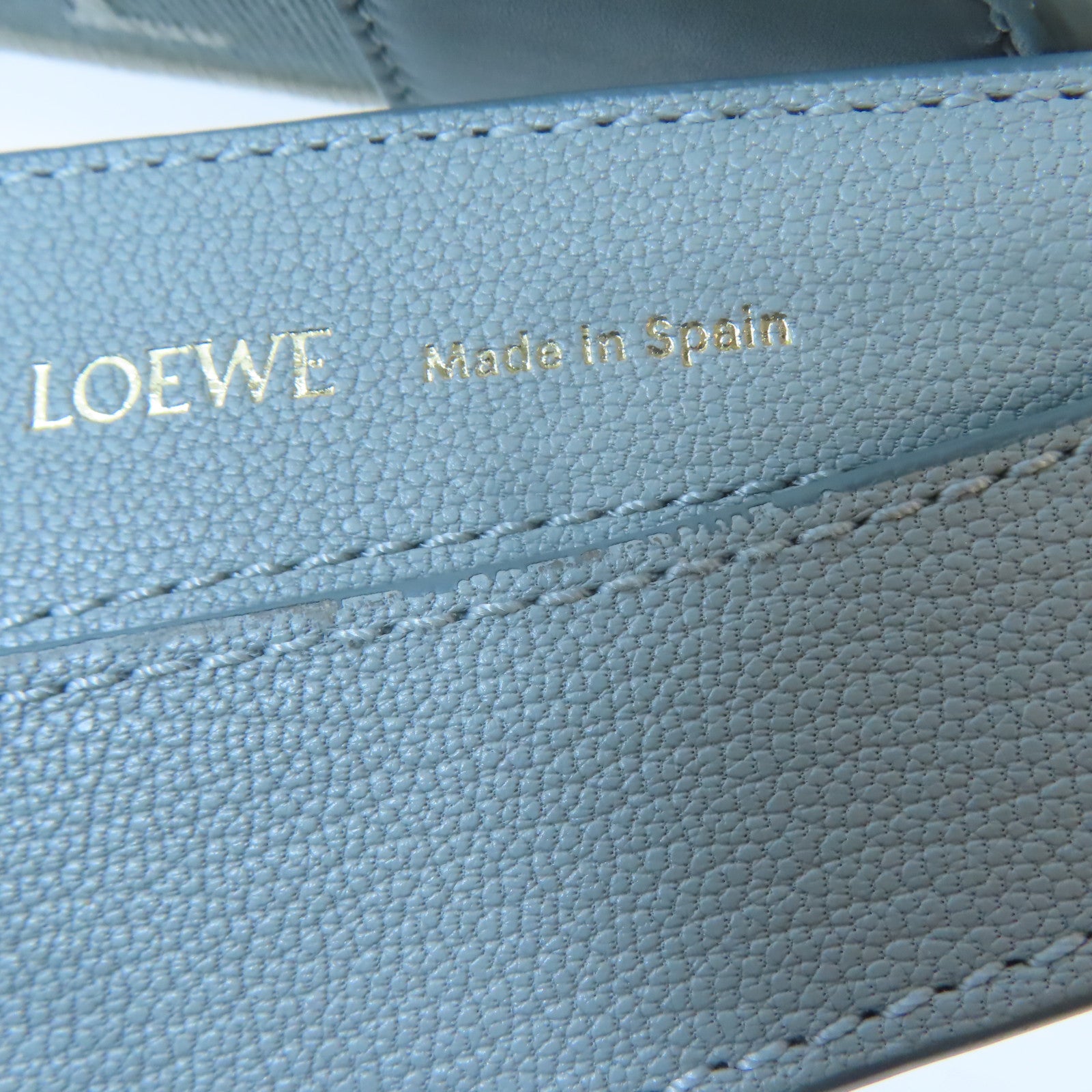 LOEWE GHW Luna Bag Shoulder Handbag Calfskin Leather Gray