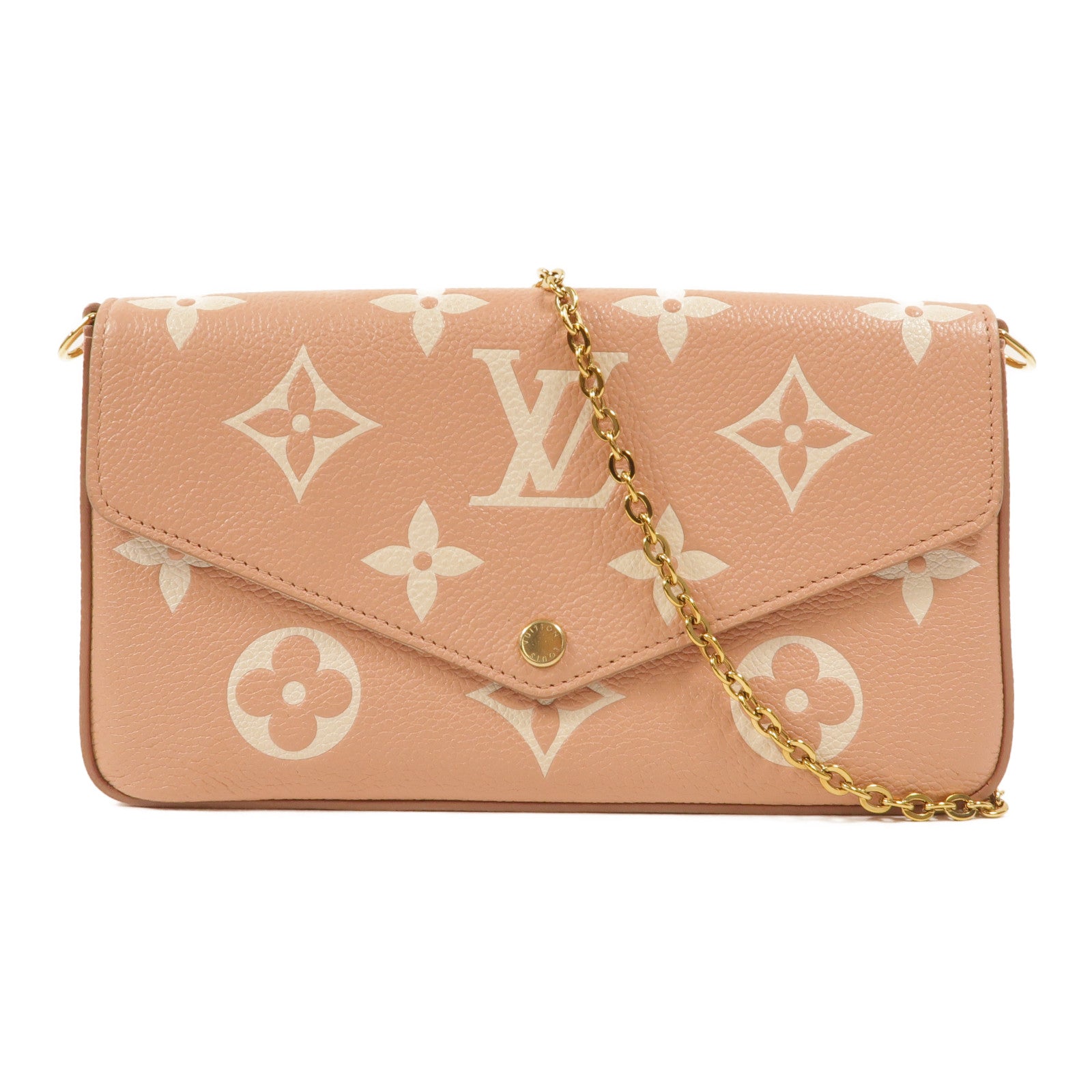 LOUIS VUITTON Monogram Empreinte Pochette Felicie鏈帶肩背袋