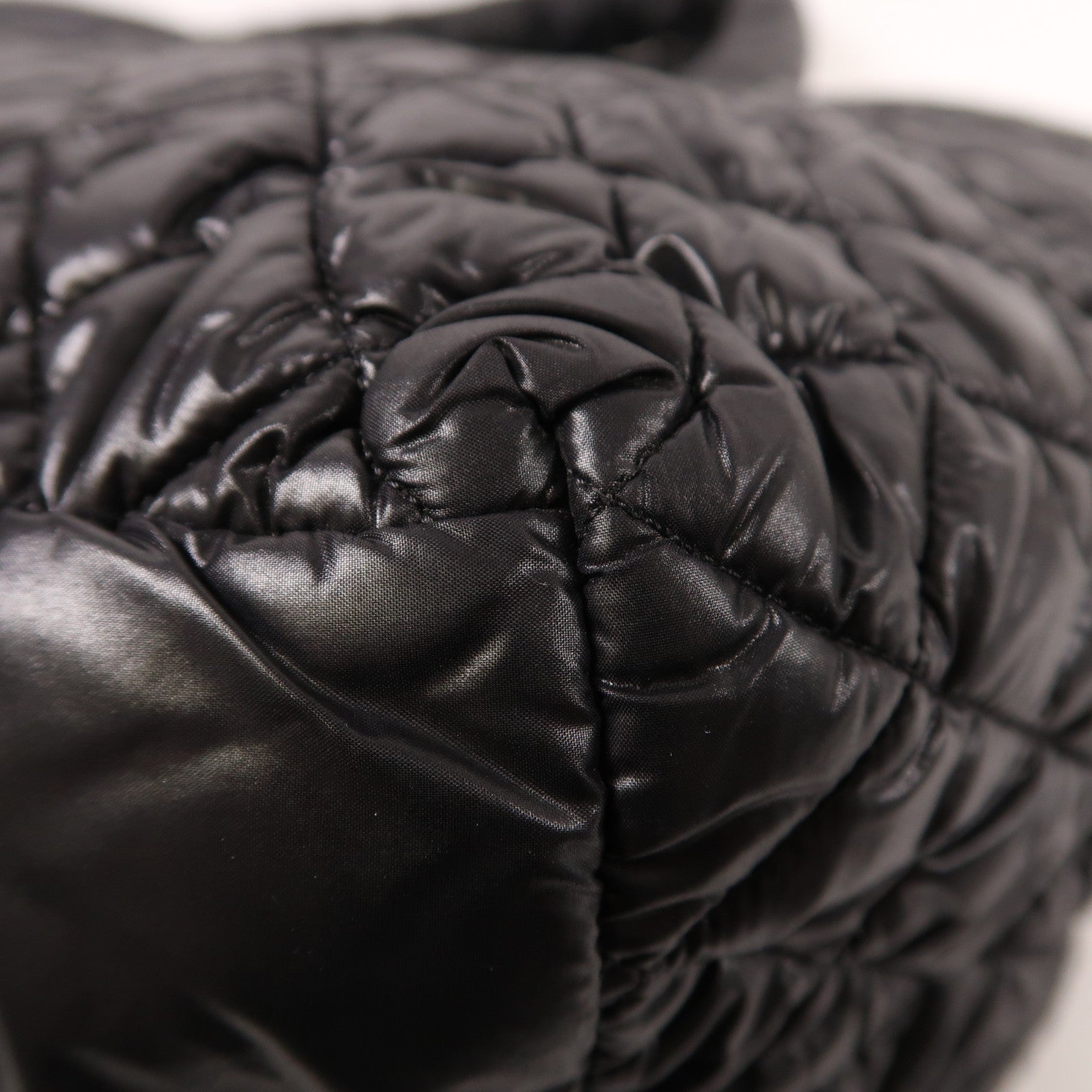 CHANEL 尼龍Coco Cocoon銀扣肩背袋