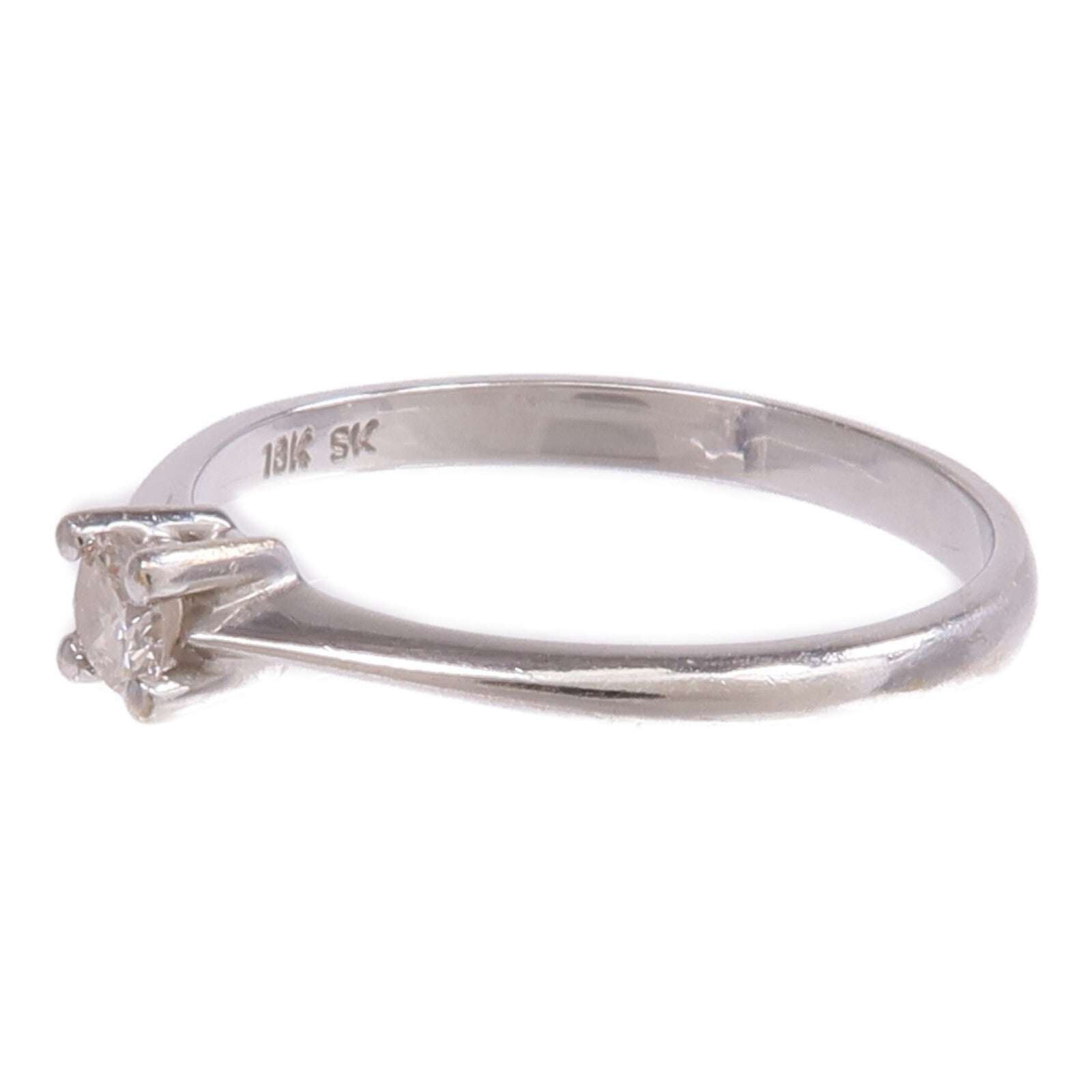 JEWELRY 【激減優惠】18K白金Diamond Ring鑽石戒指US#6.5