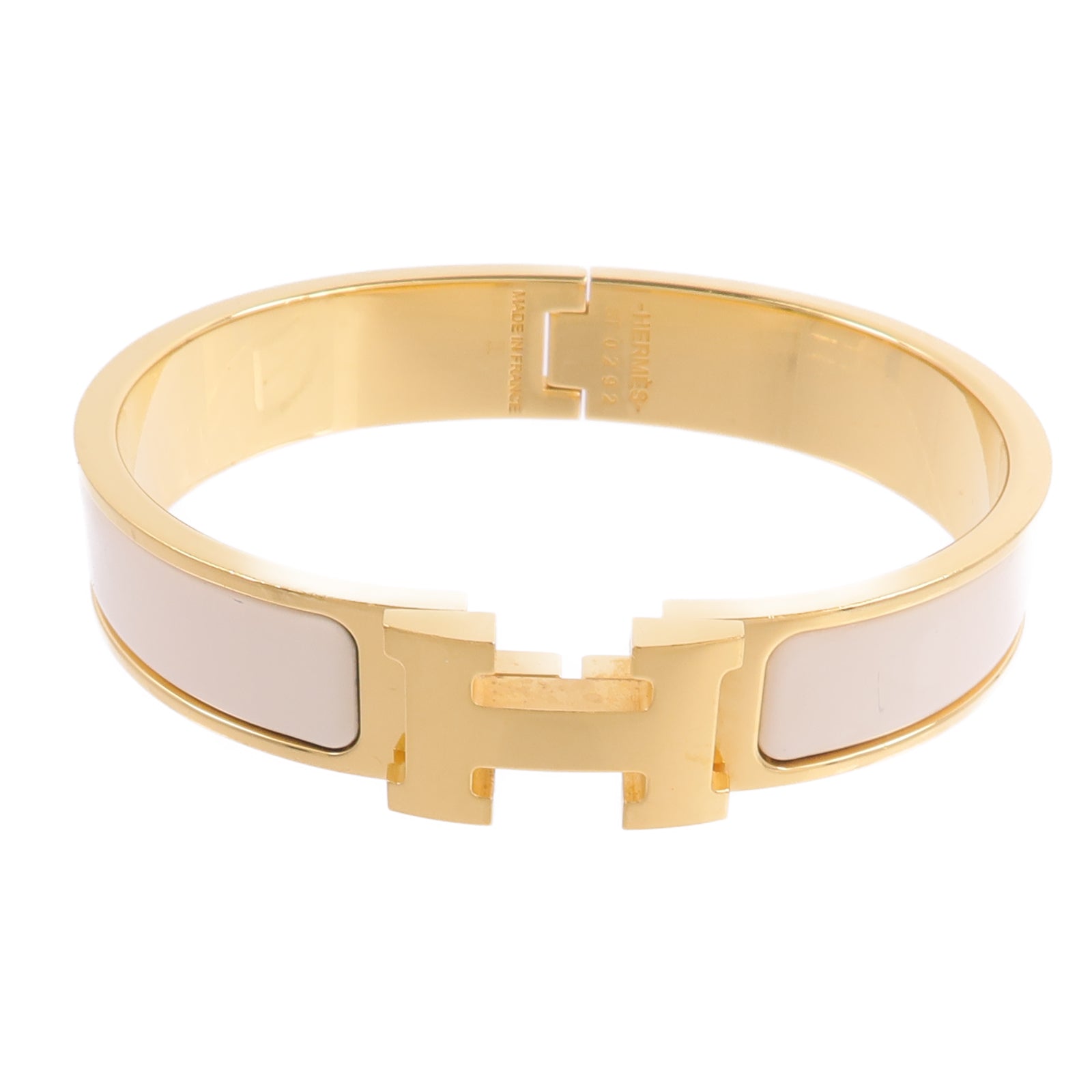 HERMES 金屬/琺瑯Clic H Bracelet手鐲