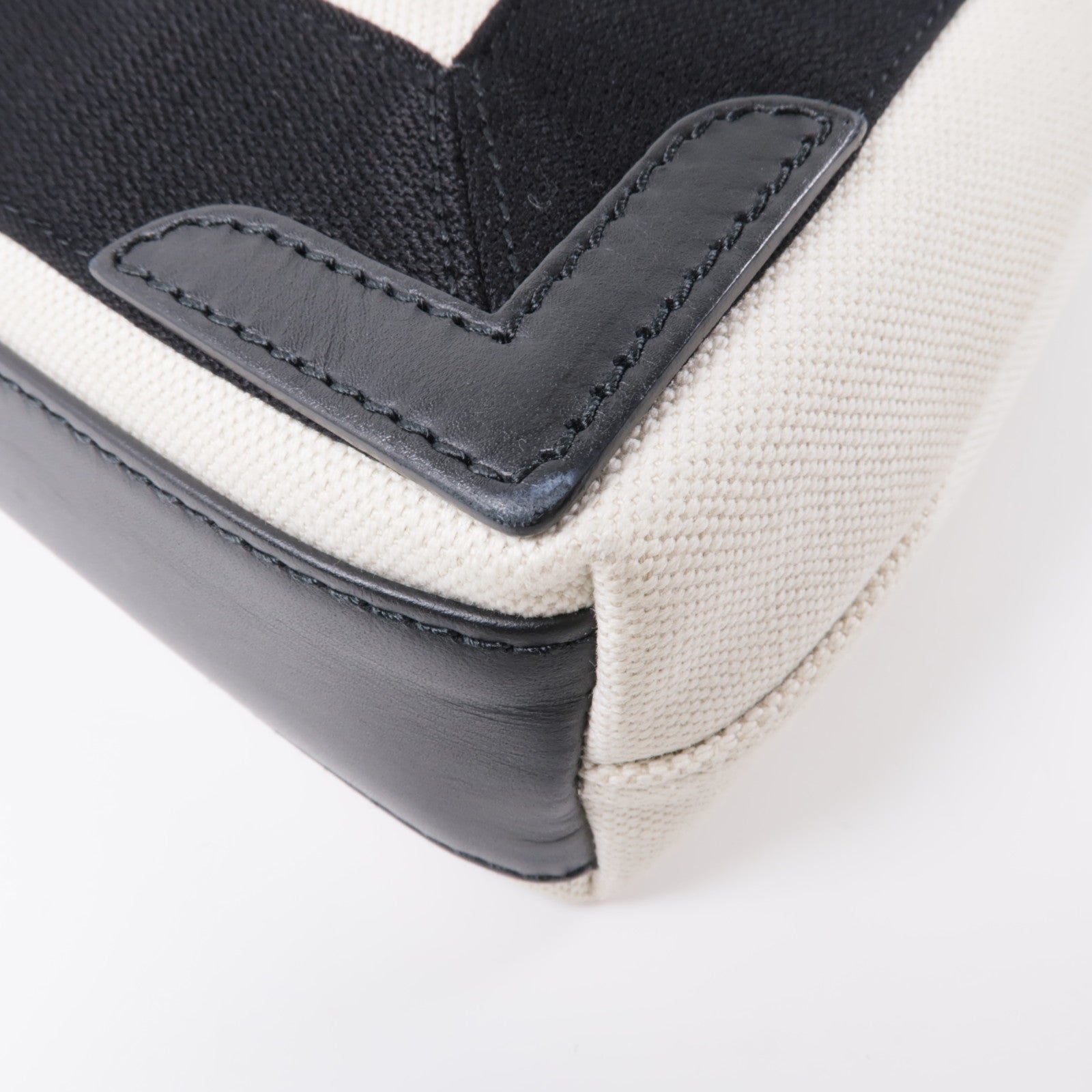 BALENCIAGA 帆布Cabas XS銀扣手挽肩背兩用袋