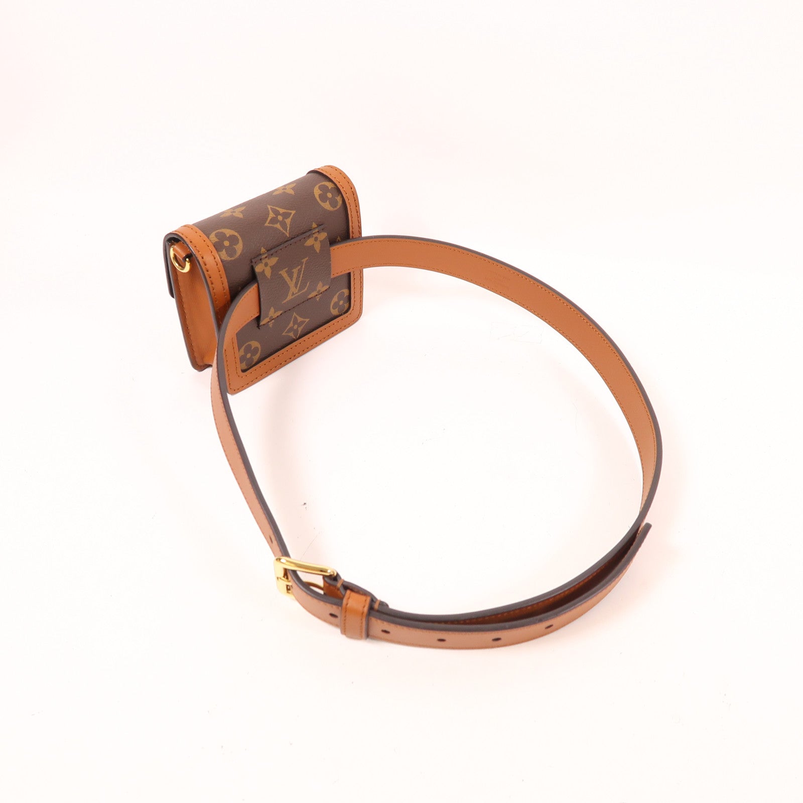 LOUIS VUITTON Monogram Dauphine BB金扣腰包/鏈帶肩背袋