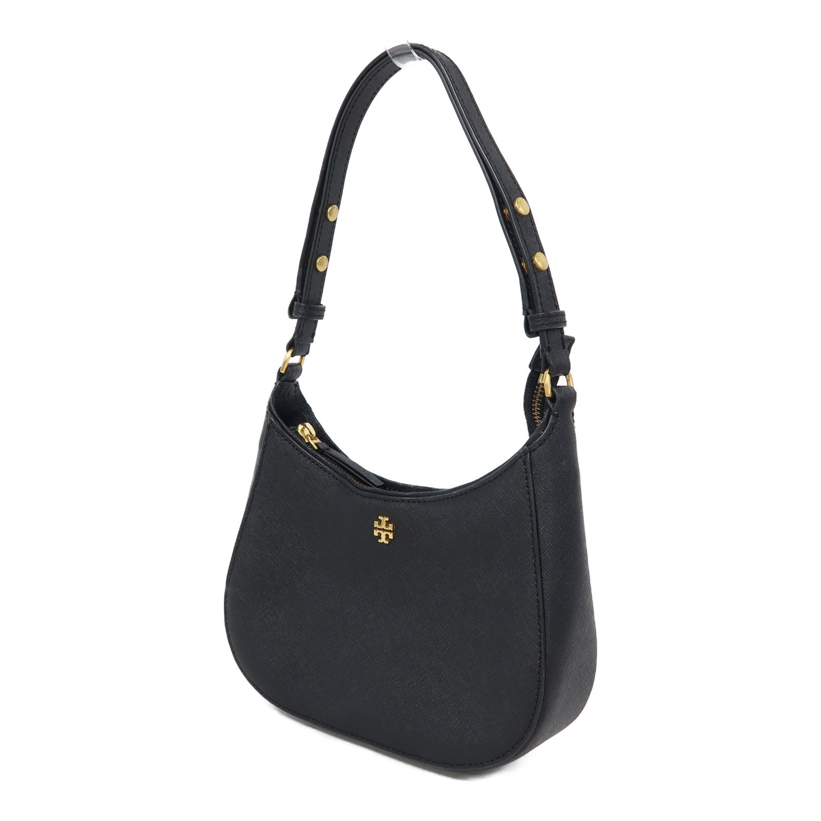 Tory Burch 牛皮皮革Shoulder Bag金扣肩背袋黑色