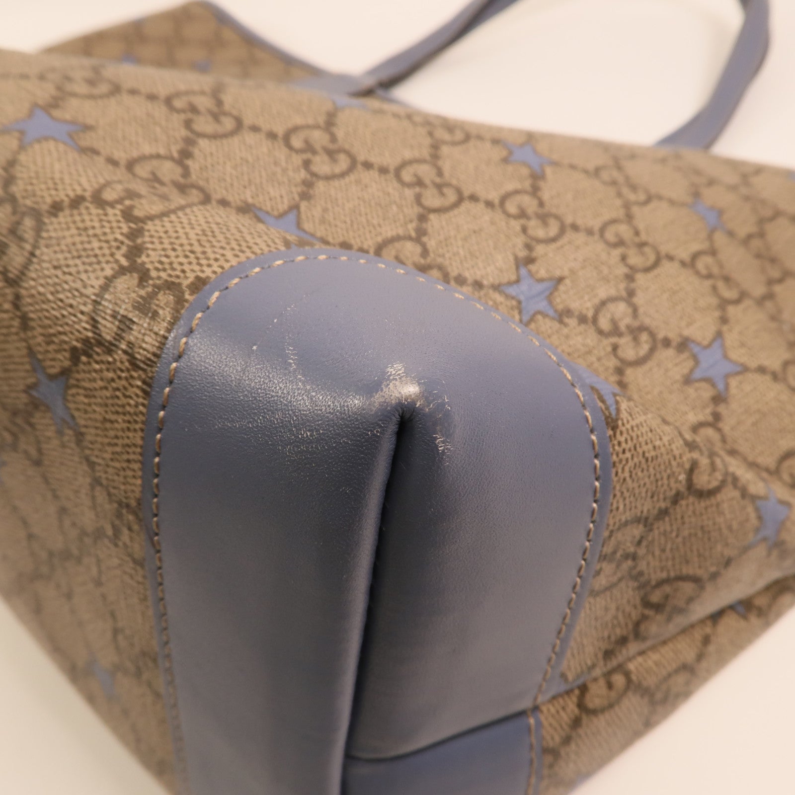 GUCCI 塗層帆布Tote Bag金扣手挽袋