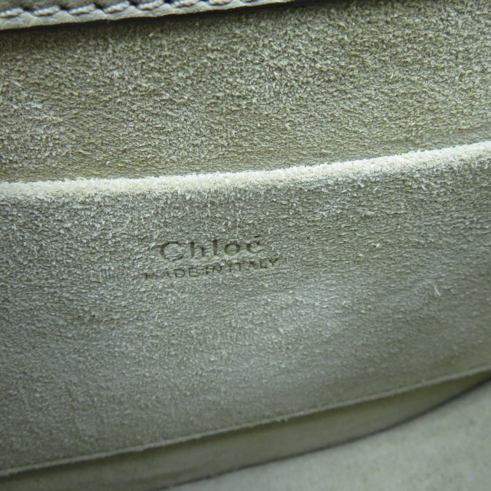 Chloe 【激減優惠】牛皮皮革Nile金扣手挽肩背兩用袋灰色