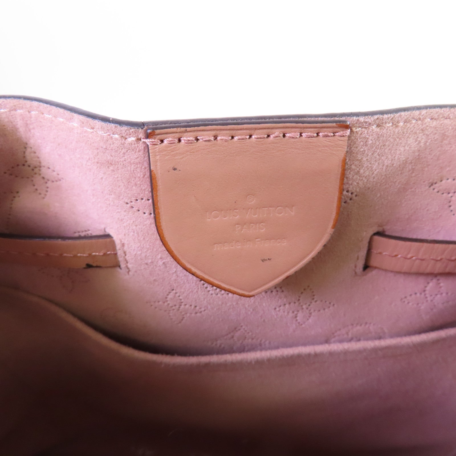 LOUIS VUITTON 【激減優惠】Monogram Mahina Girolata 2Way Bag銀扣手挽肩背兩用袋粉紅色