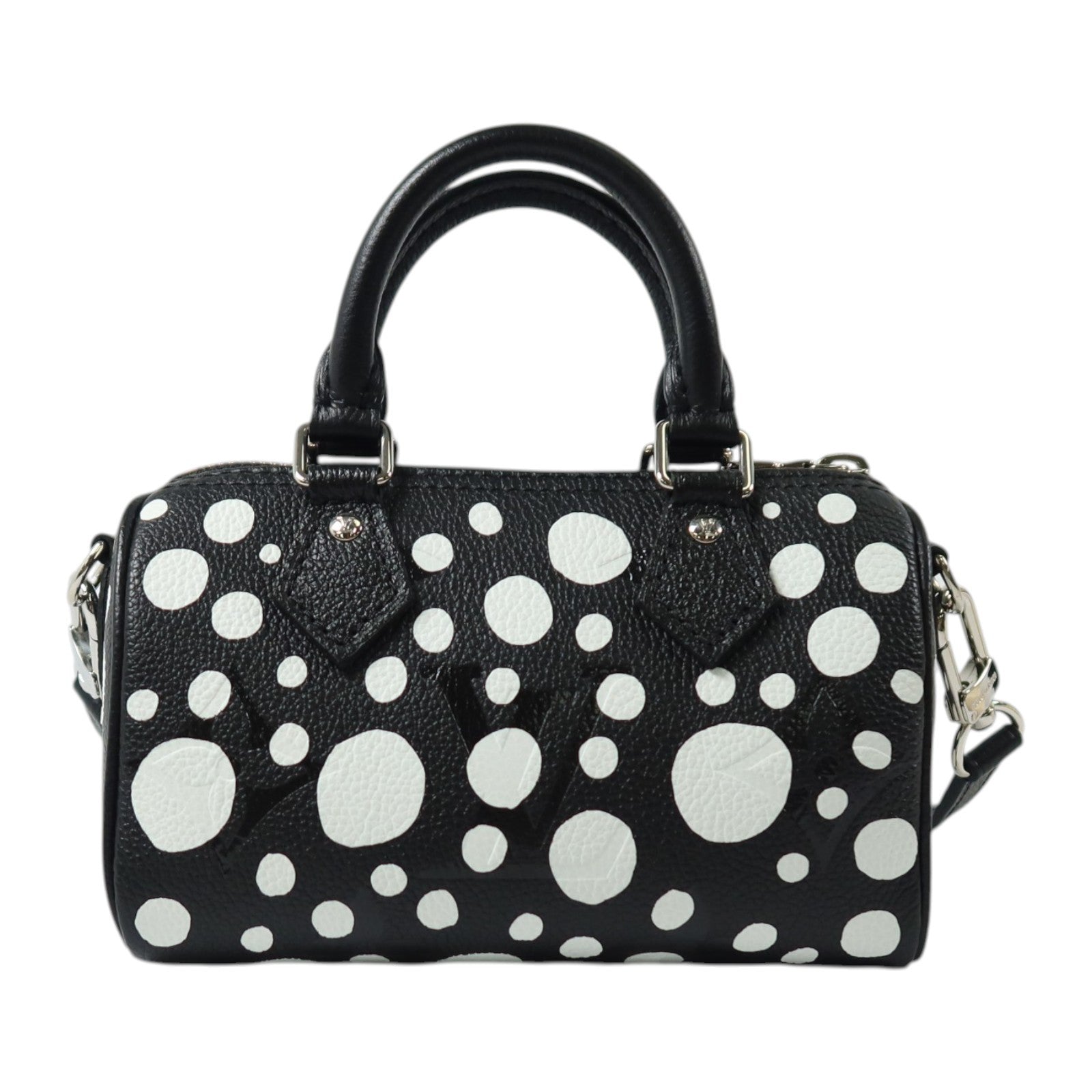 LOUIS VUITTON Monogram Empreinte LVxYK Nano Speedy銀扣手挽肩背兩用袋
