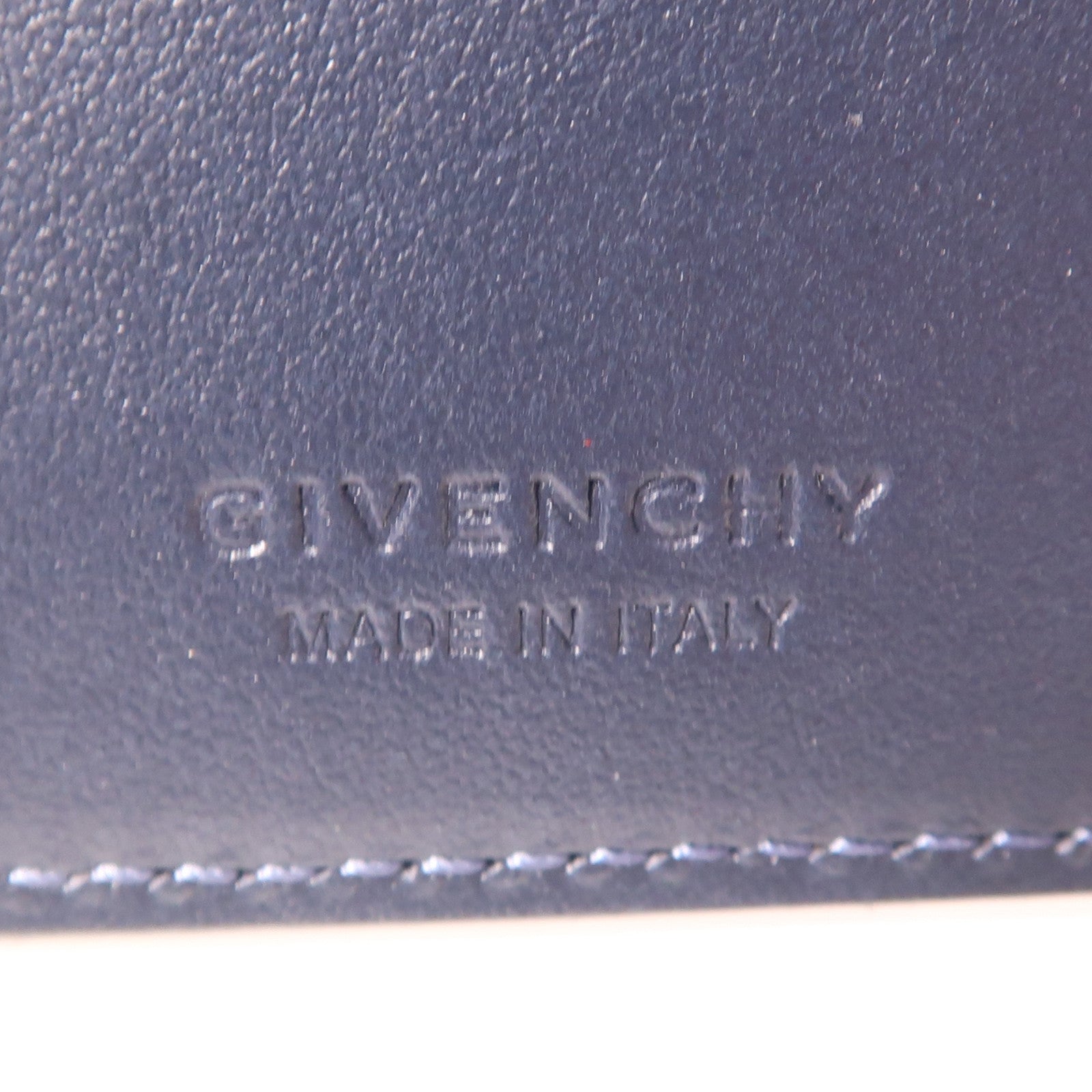 GIVENCHY Bifold Wallet Calfskin Leather Black