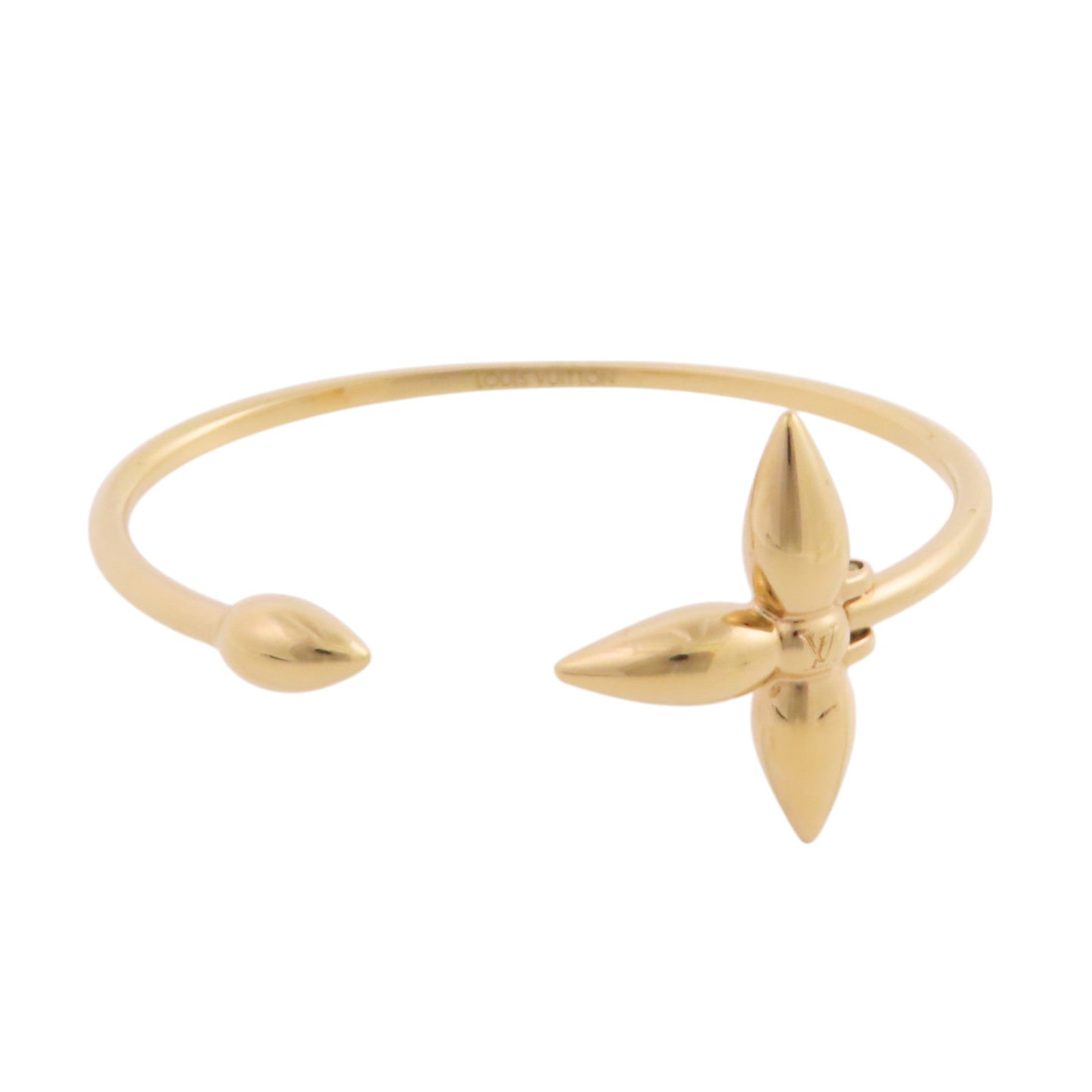 LOUIS VUITTON 金屬Rigid Louisette Bangle金扣手鐲
