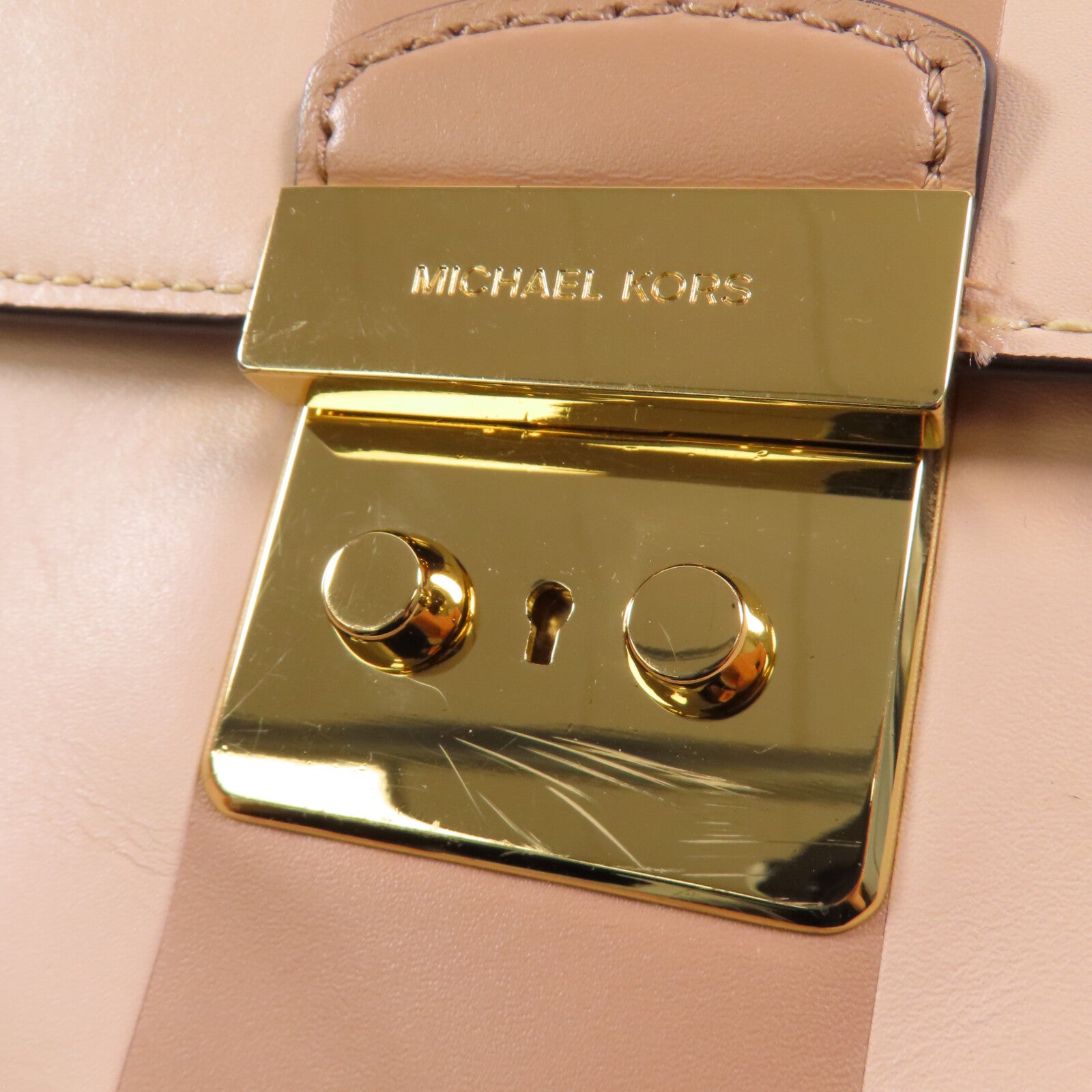 Michael Kors 【激減優惠】牛皮皮革Chain Shoulder Bag金扣鏈帶肩背袋