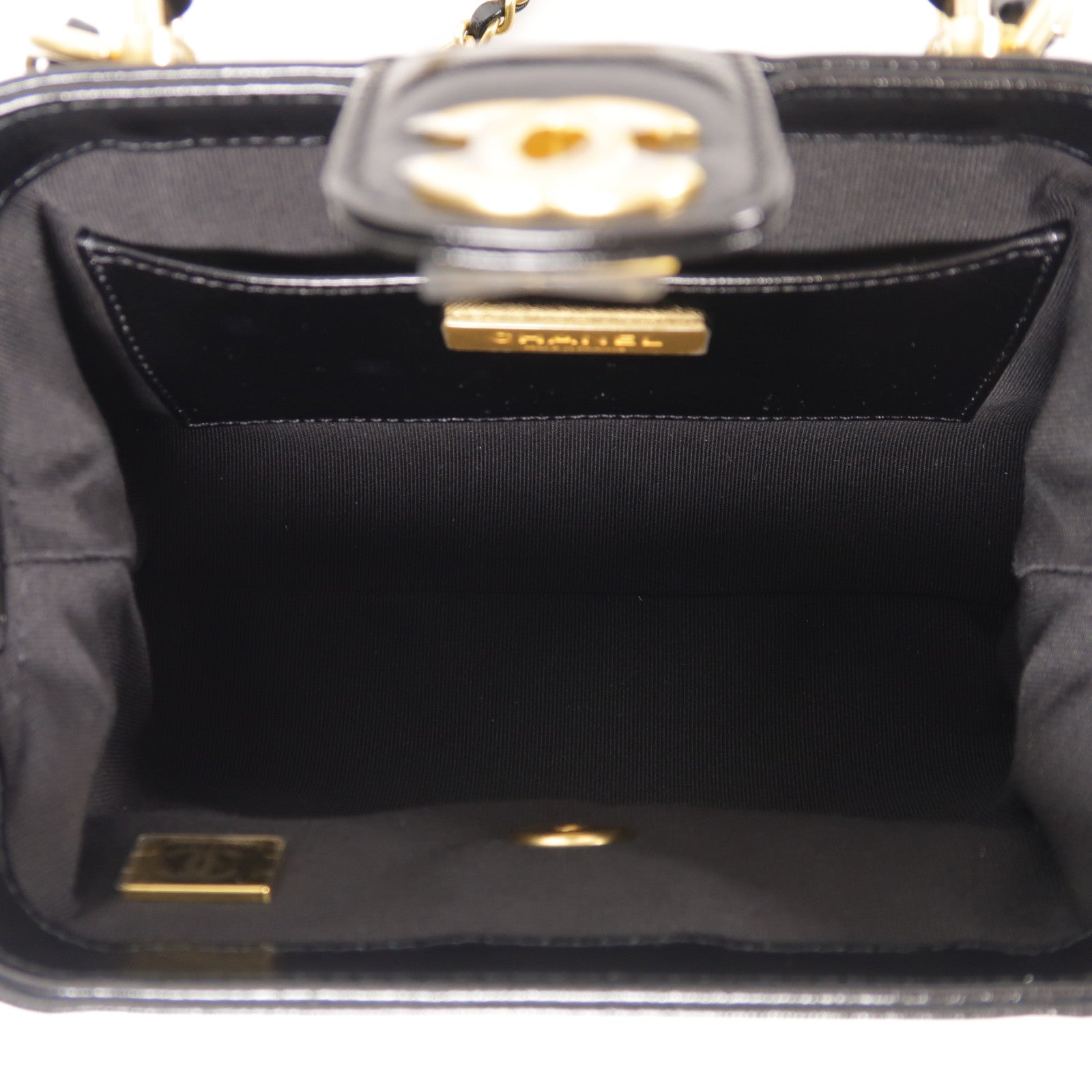 CHANEL【激減優惠】 牛皮皮革Shoulder Bag金扣鏈帶手挽肩背兩用袋