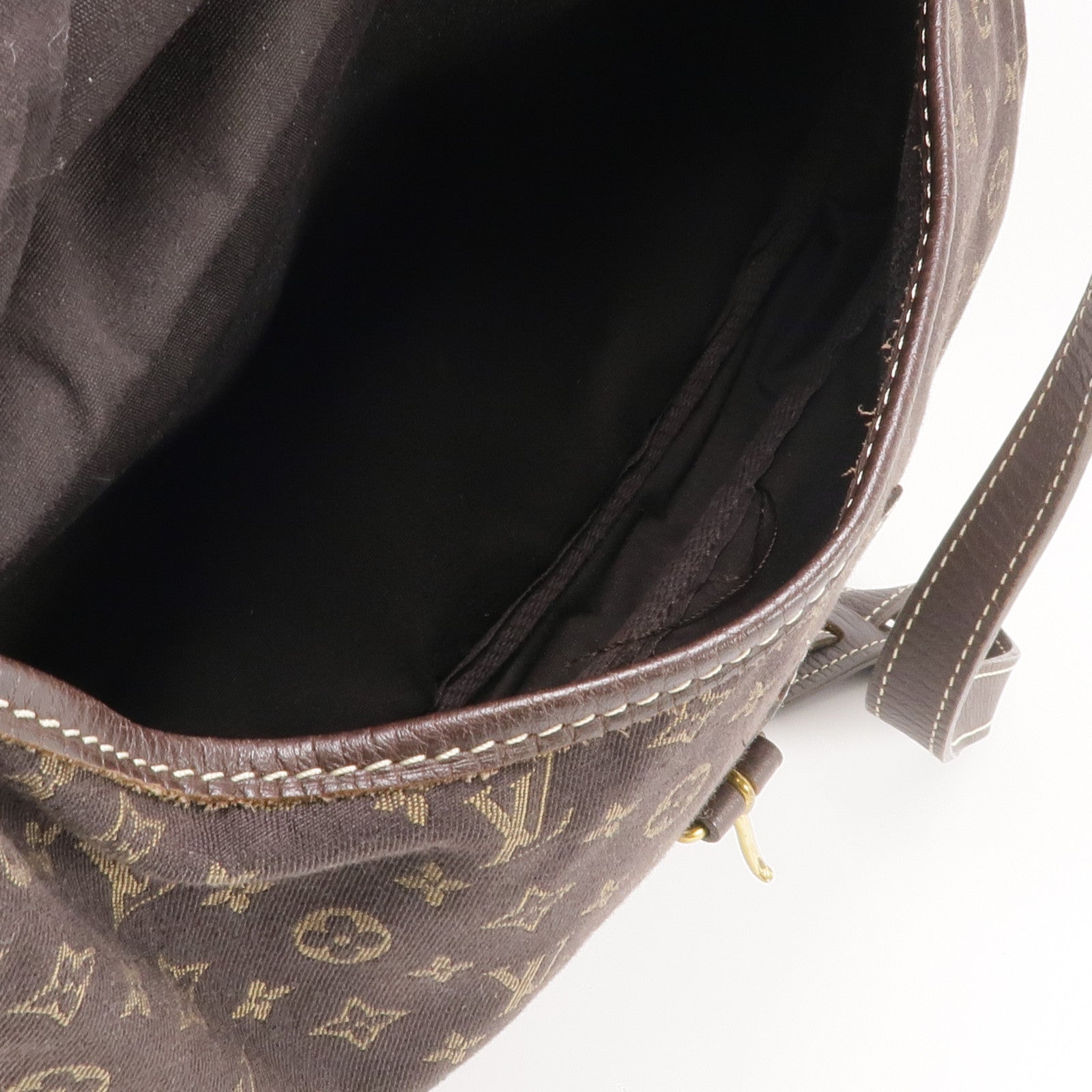 LOUIS VUITTON Monogram Mini Lin Saumur 30金扣肩背袋