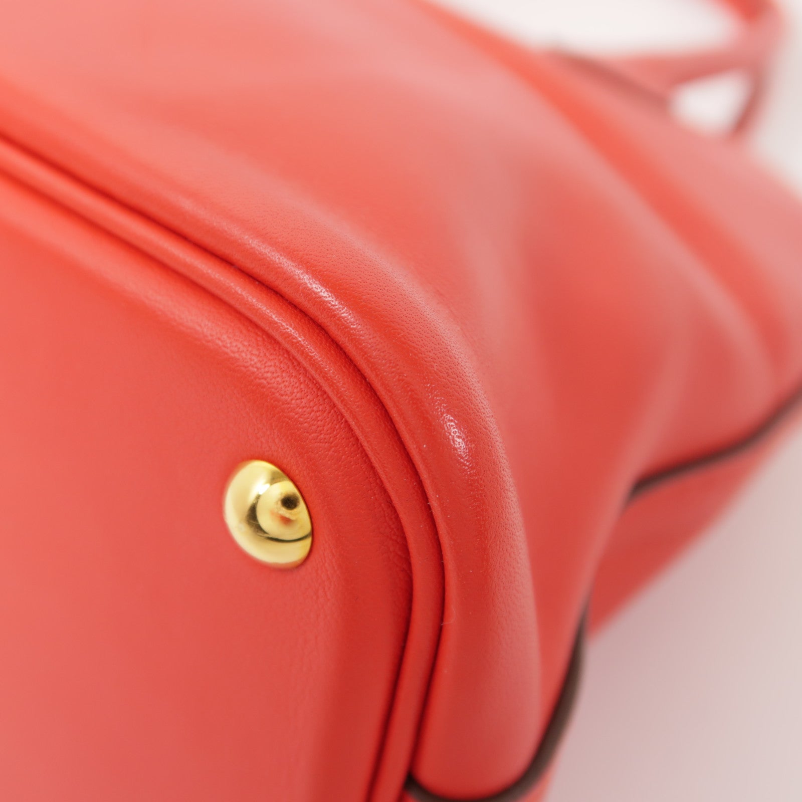 HERMES GHW Bolide 27 2 Way Shoulder Bag Handbag Swift Leather Rouge Tomate/Red