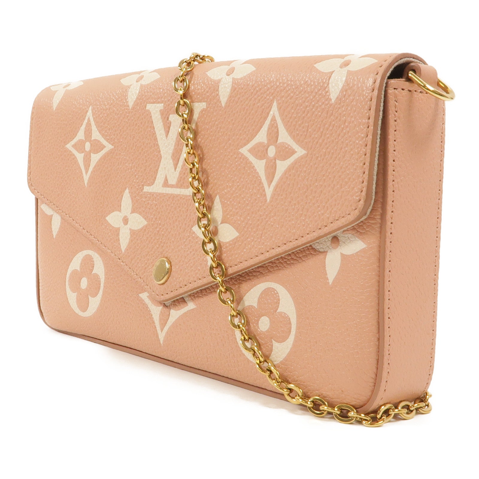 LOUIS VUITTON Monogram Empreinte Pochette Felicie鏈帶肩背袋