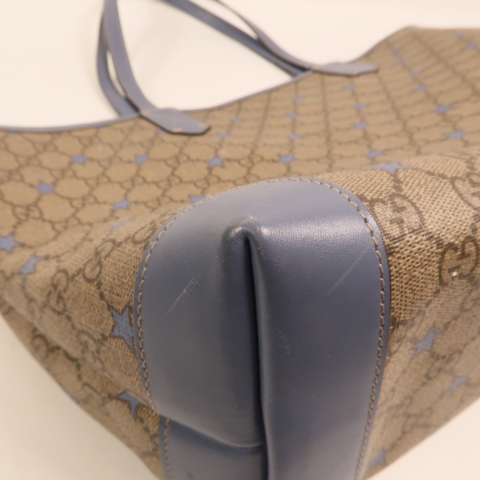 GUCCI 塗層帆布Tote Bag金扣手挽袋