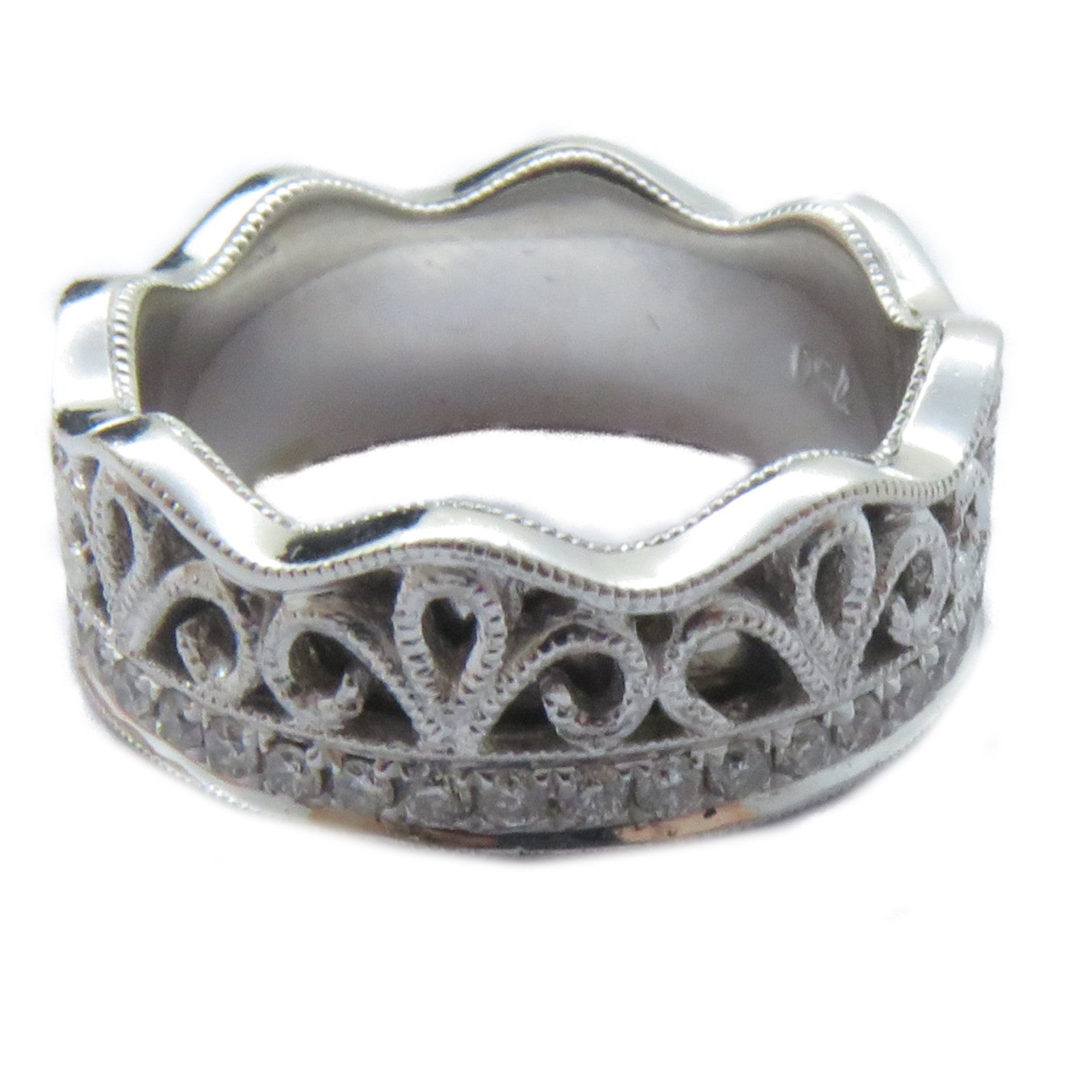 JEWELRY 【激減優惠】18K白金Diamond Ring鑽石戒指US#3.5