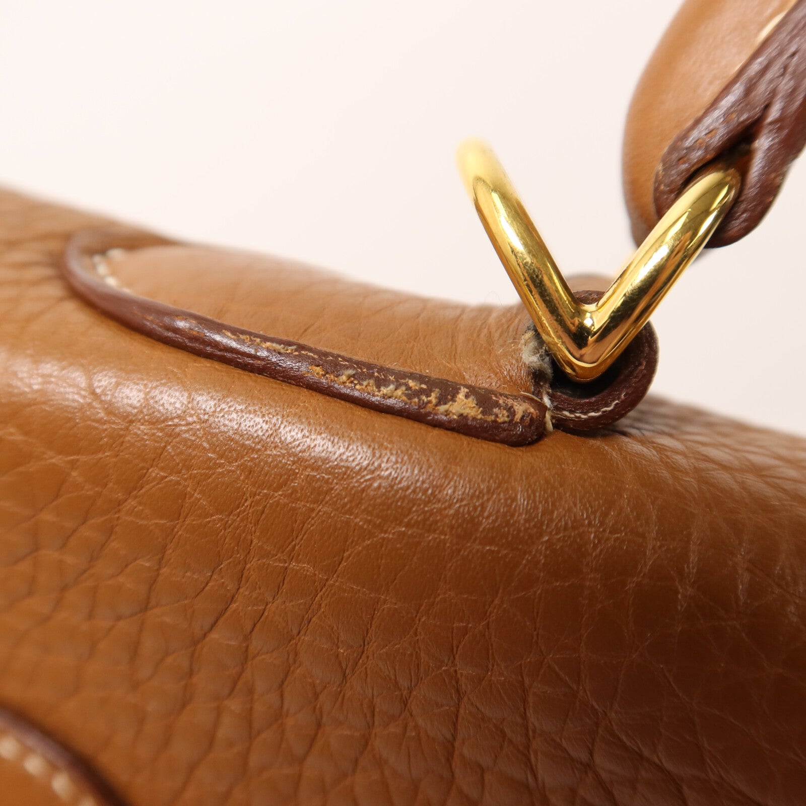 HERMES Togo皮革Kelly 35手挽肩背兩用袋Gold