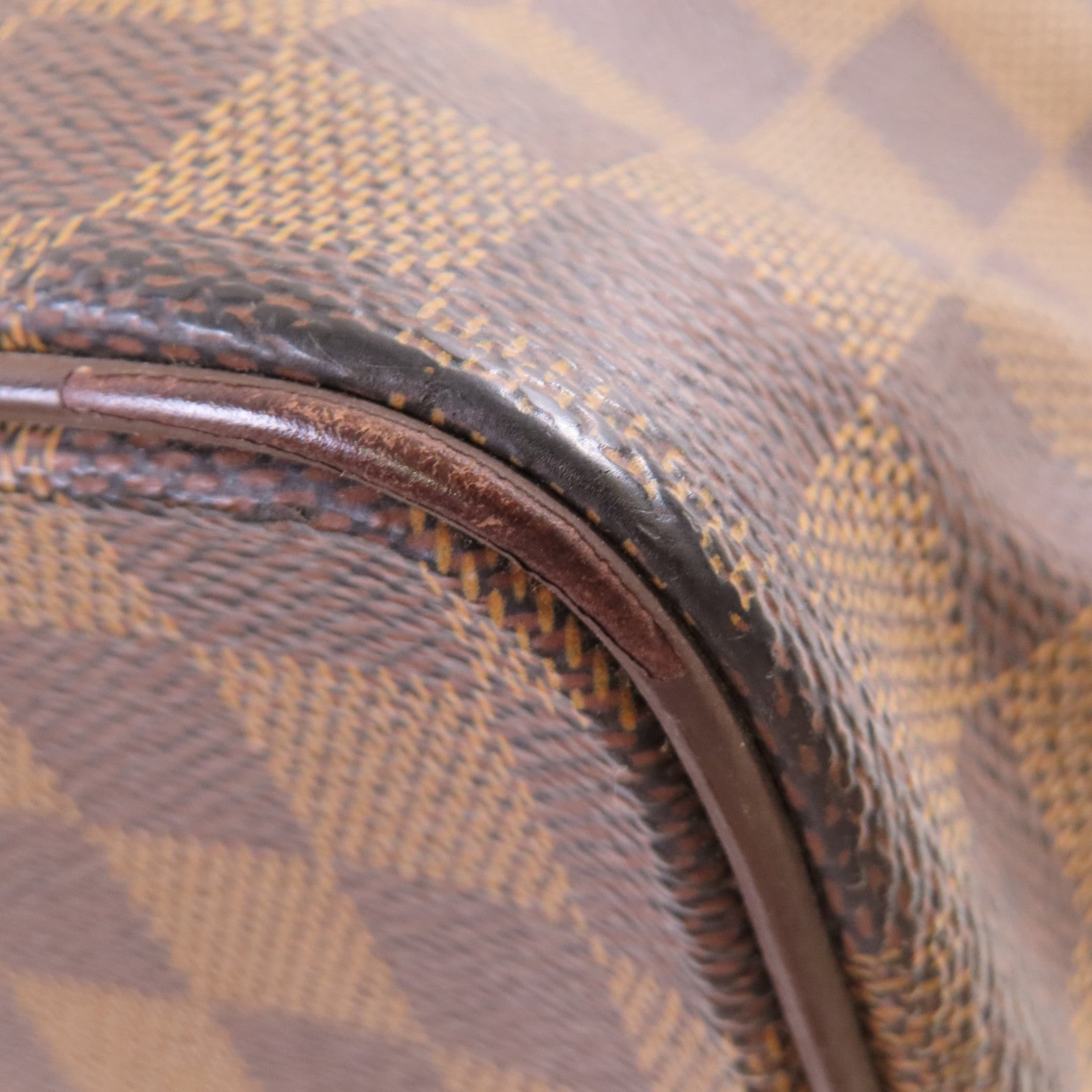 LOUIS VUITTON 【激減優惠】Damier Ebene Saleya PM Tote Bag金扣手挽肩背兩用袋啡色