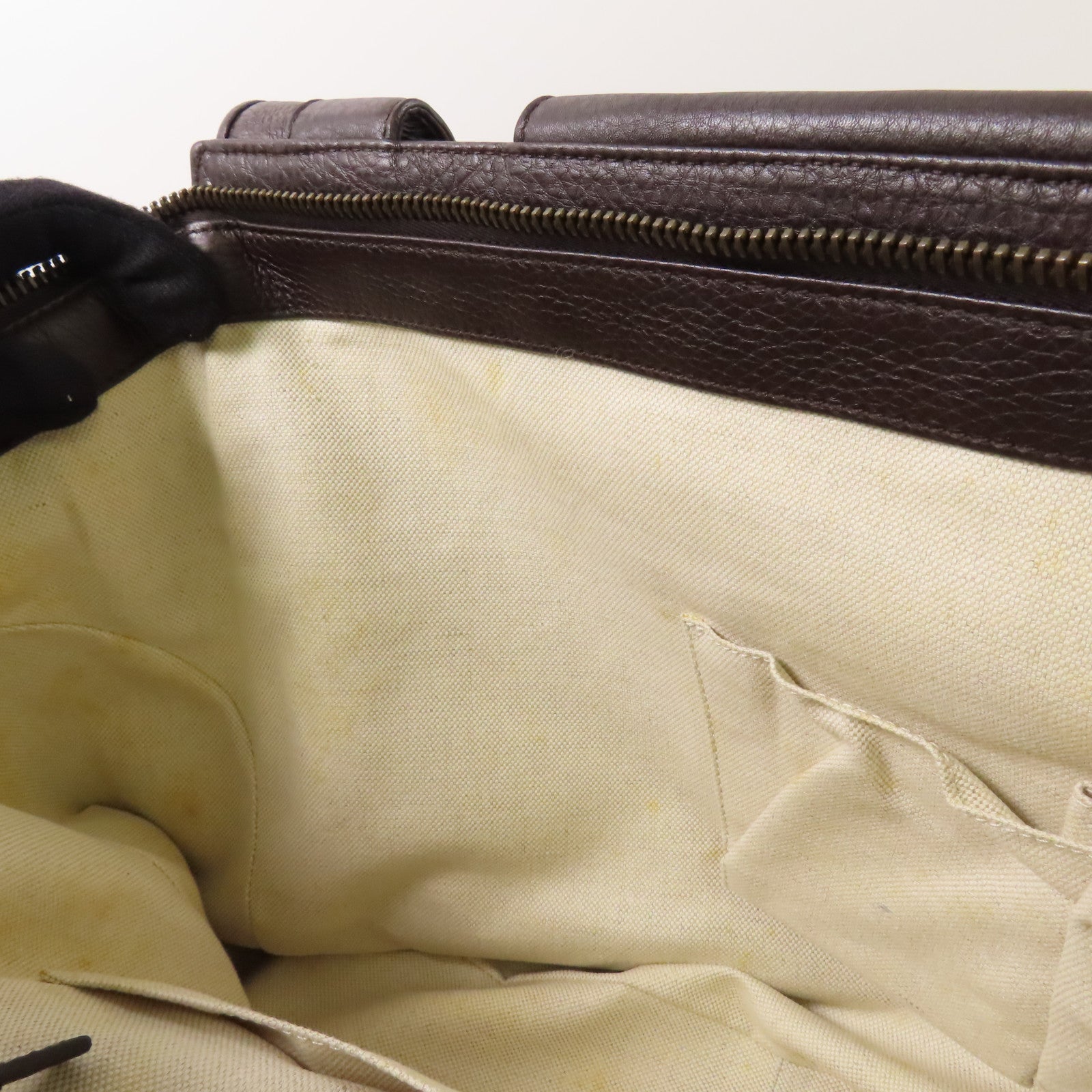 GUCCI 帆布/牛皮皮革Double G Boston Bag金扣波士頓包