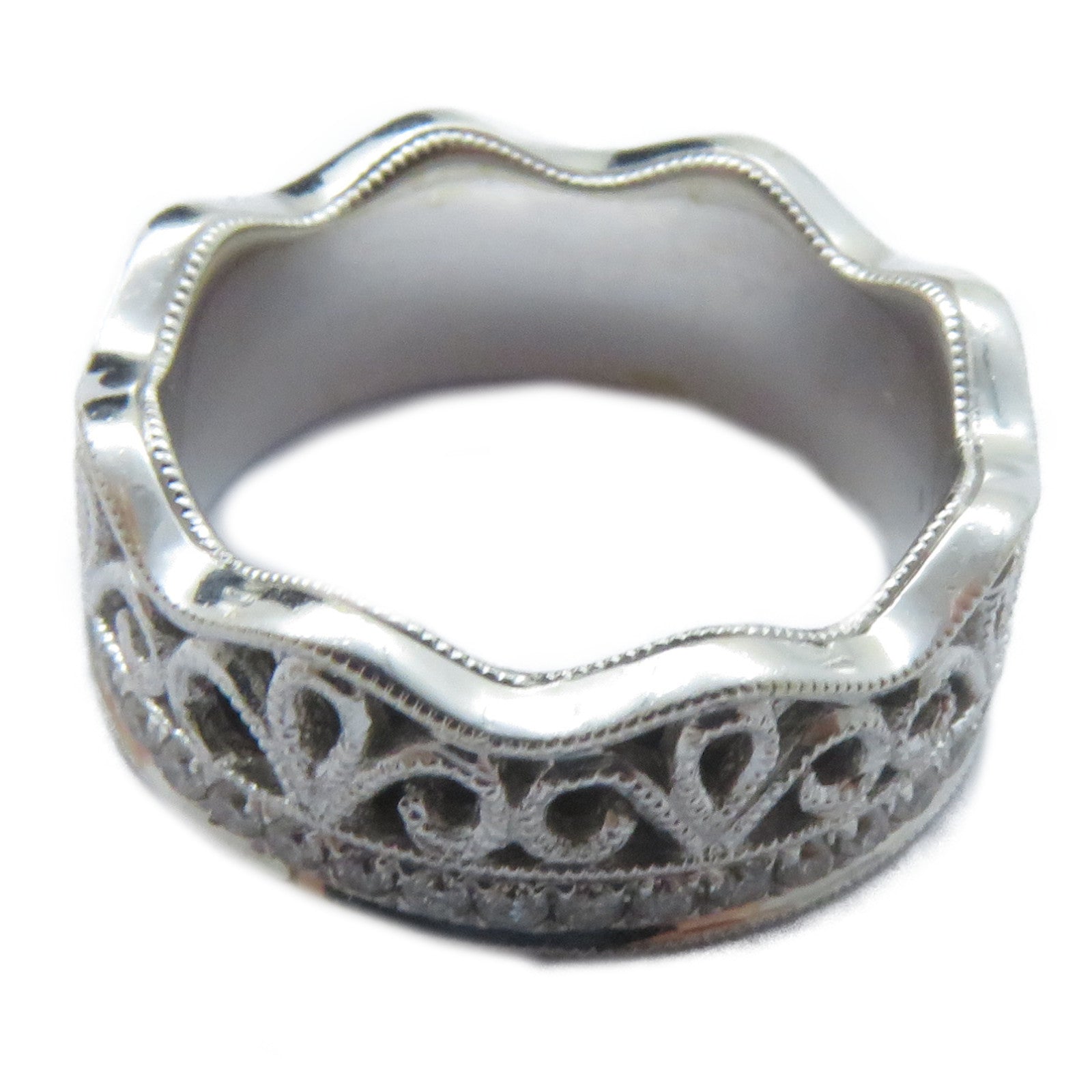 JEWELRY 【激減優惠】18K白金Diamond Ring鑽石戒指US#3.5