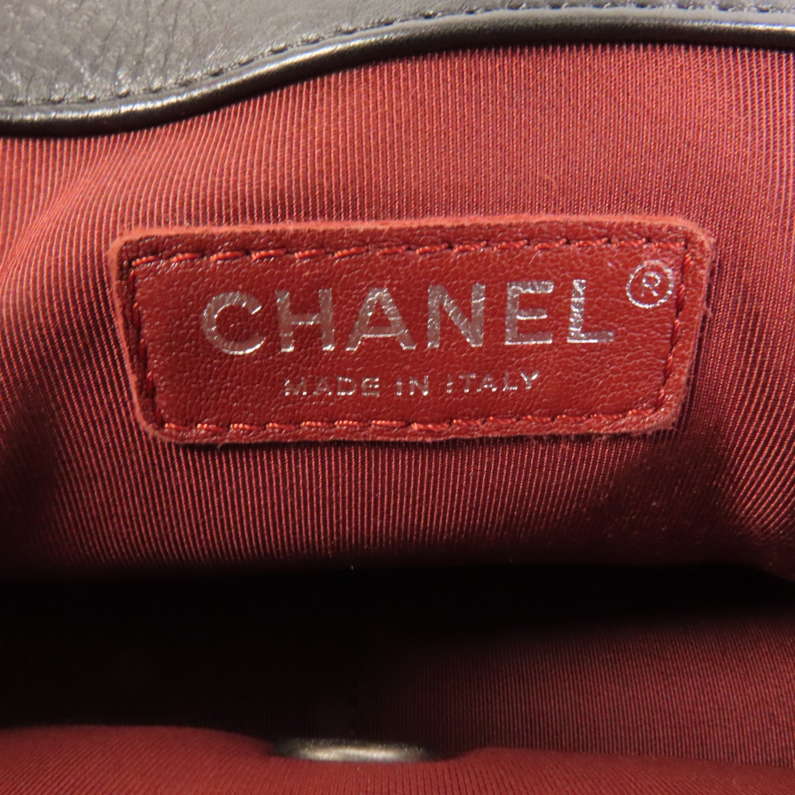 CHANEL 牛皮皮革2 Way Shoulder銀扣手挽肩背兩用袋