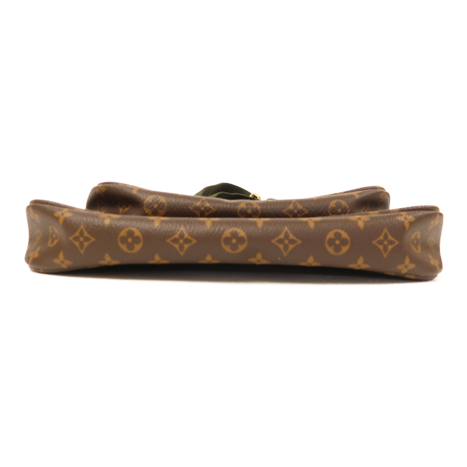 LOUIS VUITTON Monogram Multi Pochette Accessoires金扣手挽肩背兩用袋棕色