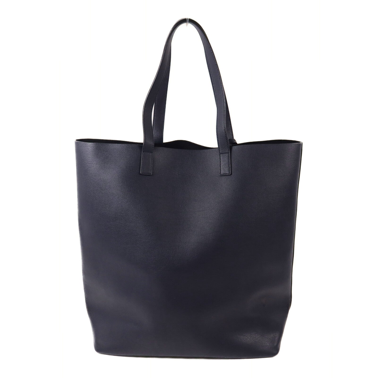YVES SAINT LAURENT 牛皮皮革Tote Bag銀扣手挽袋