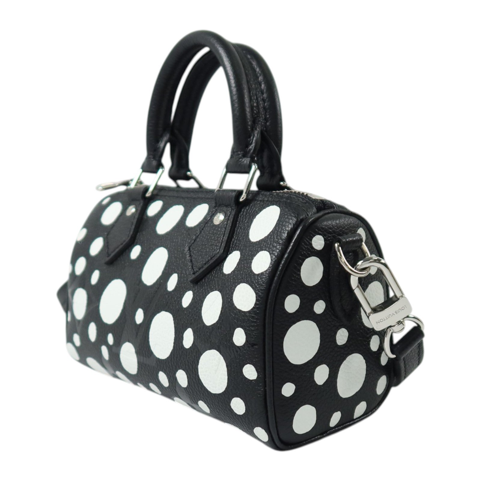LOUIS VUITTON Monogram Empreinte LVxYK Nano Speedy銀扣手挽肩背兩用袋