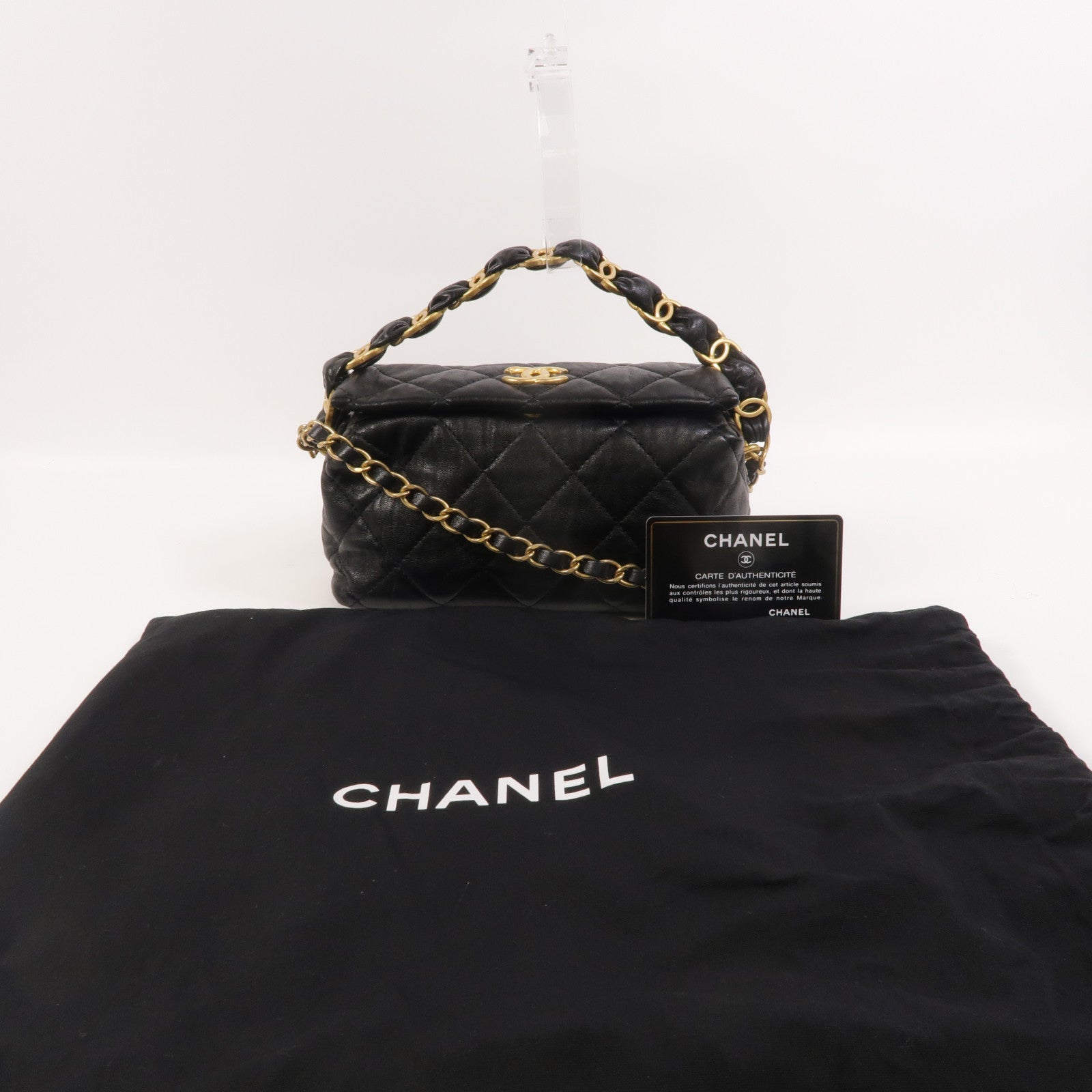 CHANEL 羊皮皮革Hobo Bag手挽肩背兩用袋