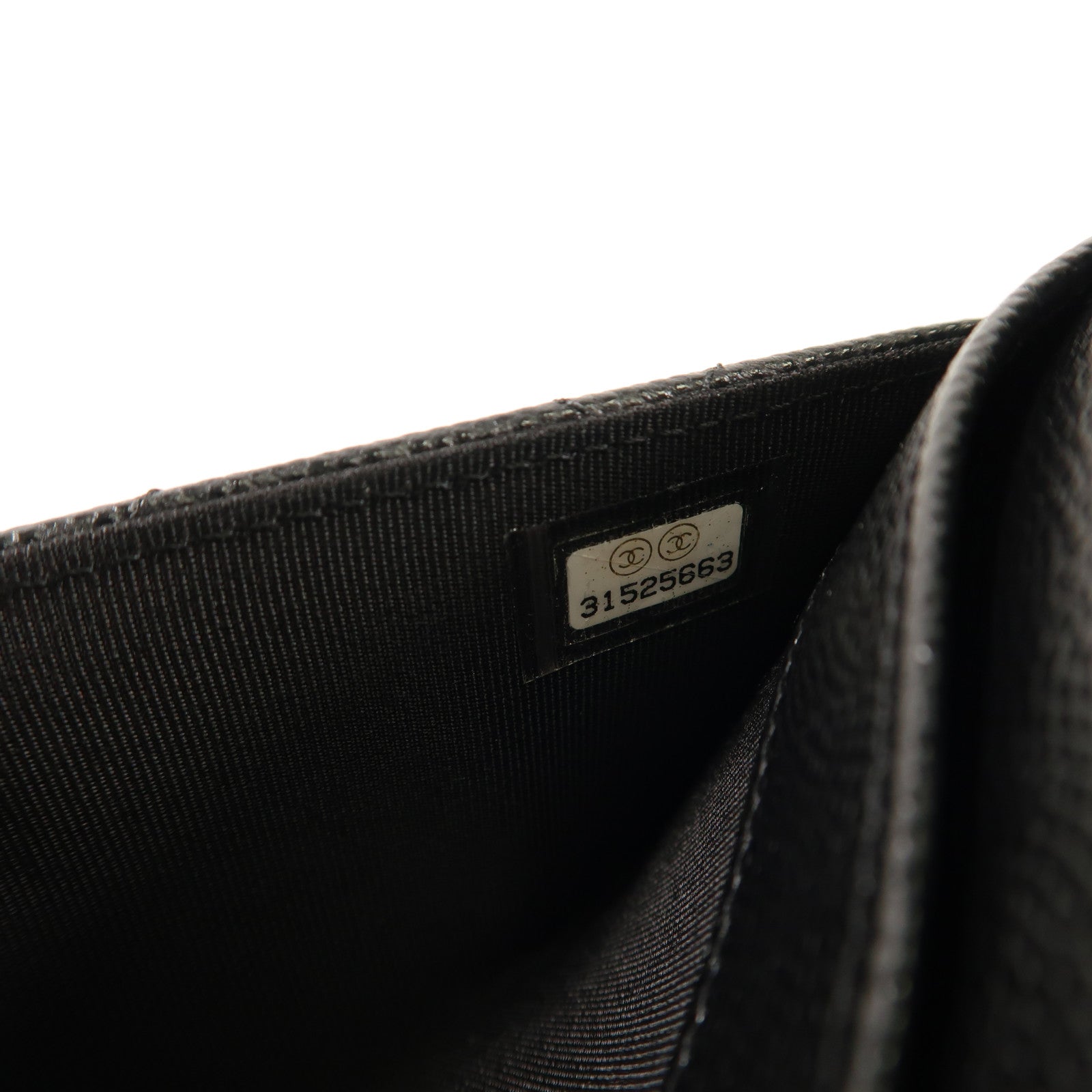 CHANEL 牛皮皮革Long Wallet金扣長錢包