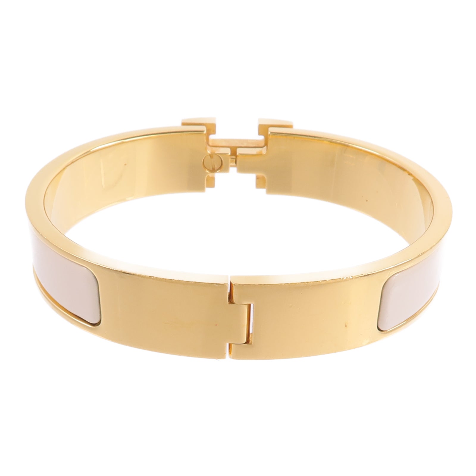 HERMES 金屬/琺瑯Clic H Bracelet手鐲