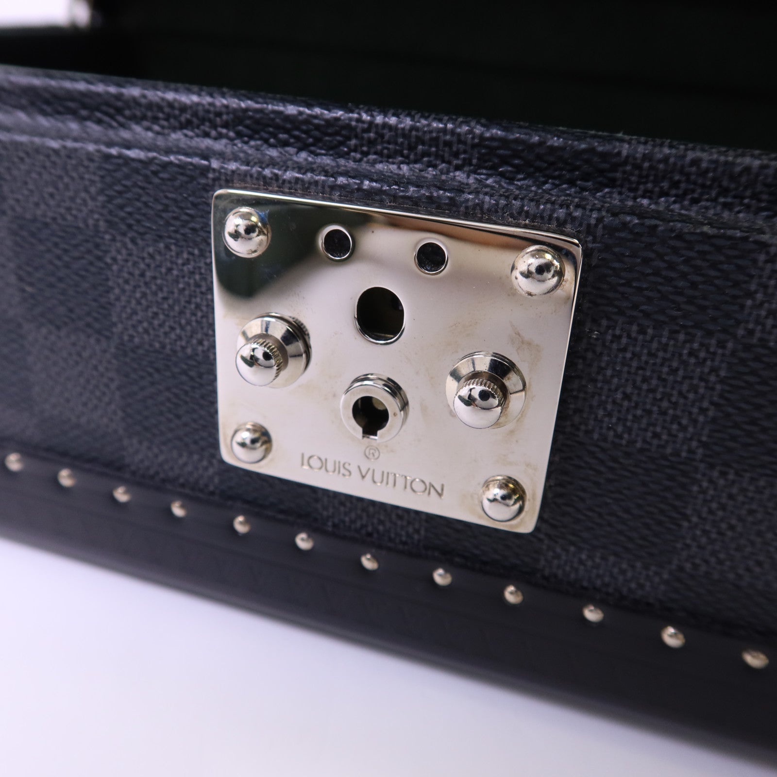 LOUIS VUITTON Damier Graphite Coffret 8 Montres銀扣手錶收納盒