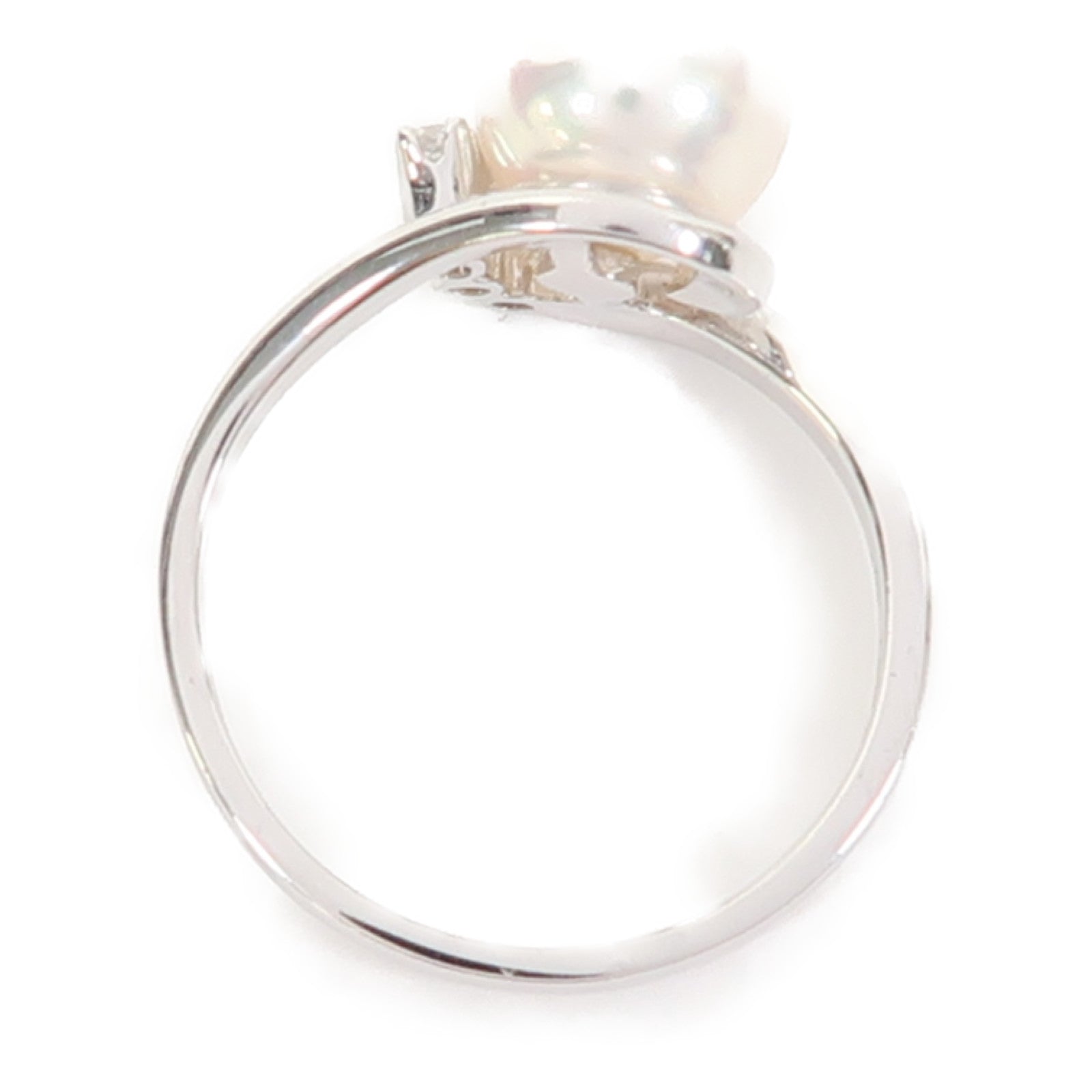 MIKIMOTO 18K白金Ring戒指US#5.25