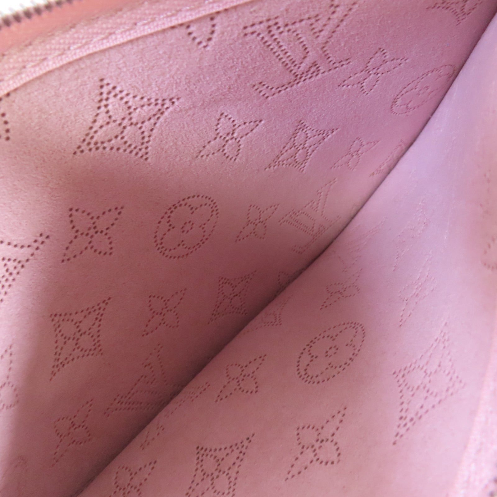 LOUIS VUITTON 【激減優惠】Monogram Mahina Girolata 2Way Bag銀扣手挽肩背兩用袋粉紅色